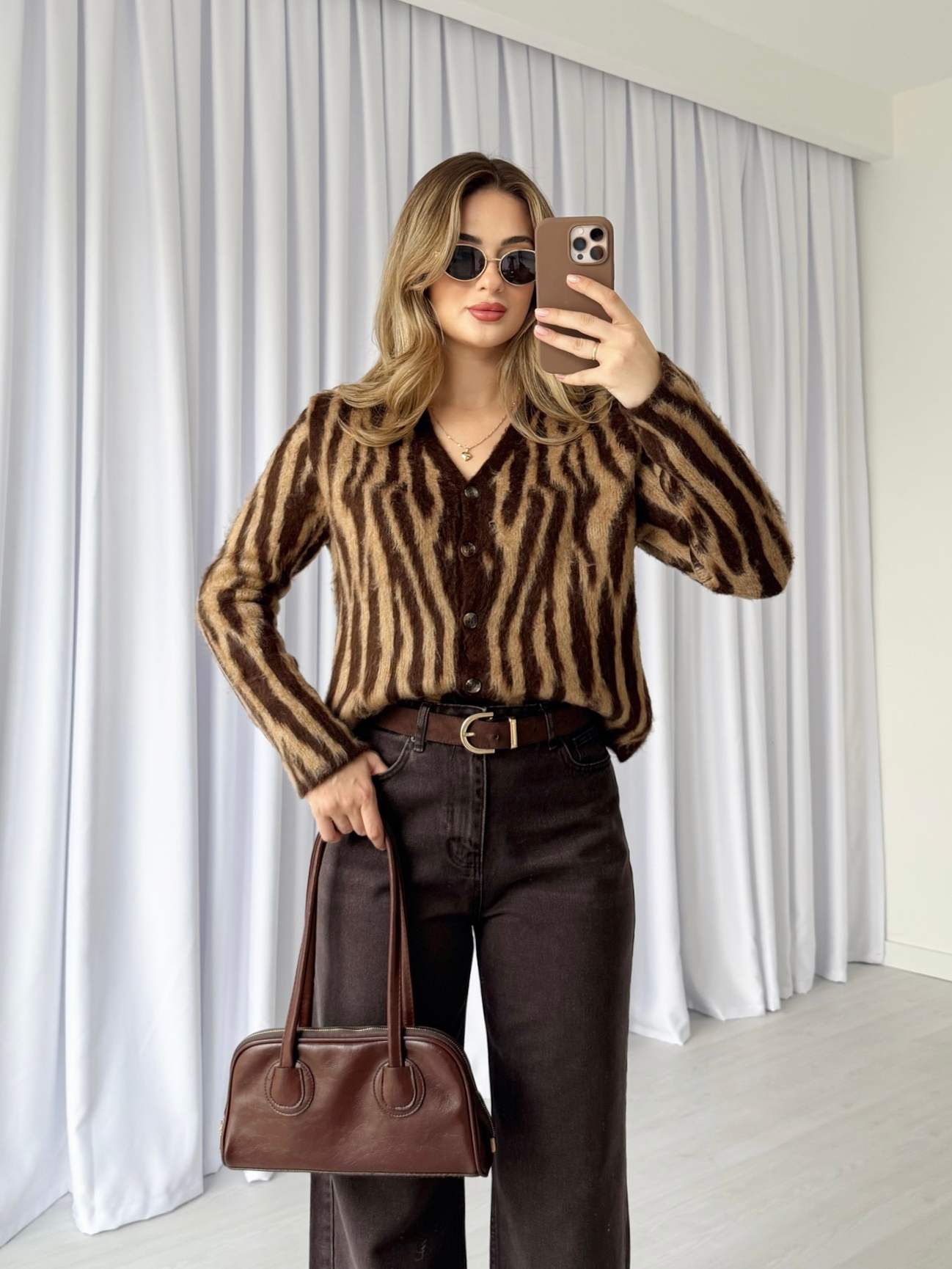 Desenli Yumoş Hırka