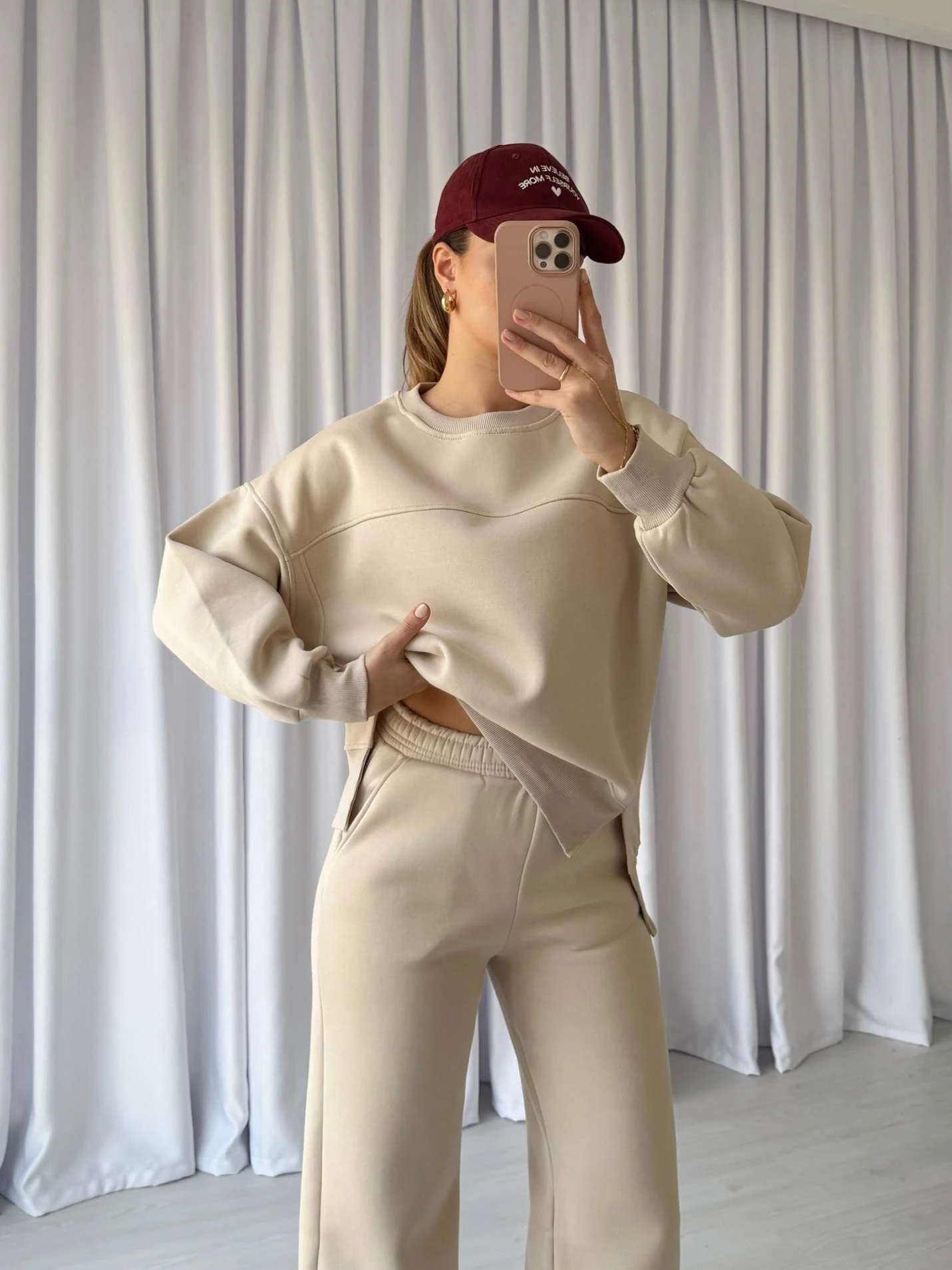 Üç İplik Şardonlu Eşofman Takımı