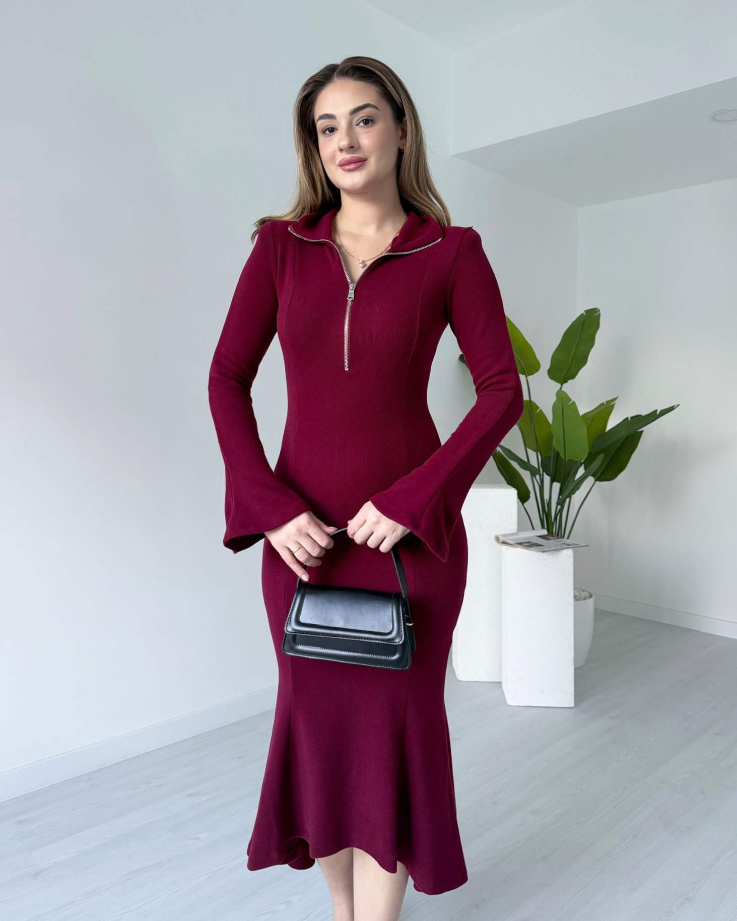 Eteği Volanlı MAGGIE Elbise