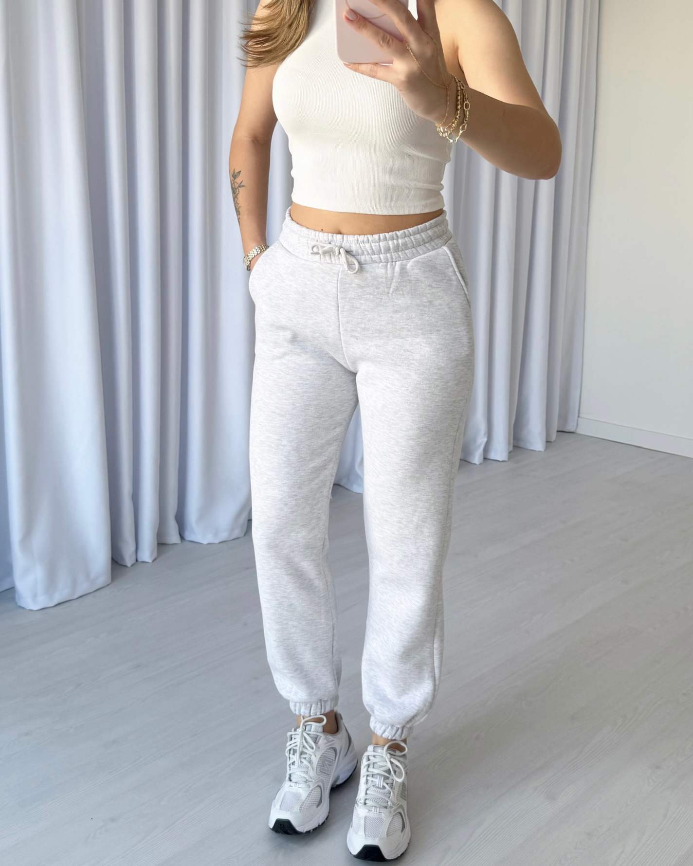 Paça Lastikli İçi Polar Jogger