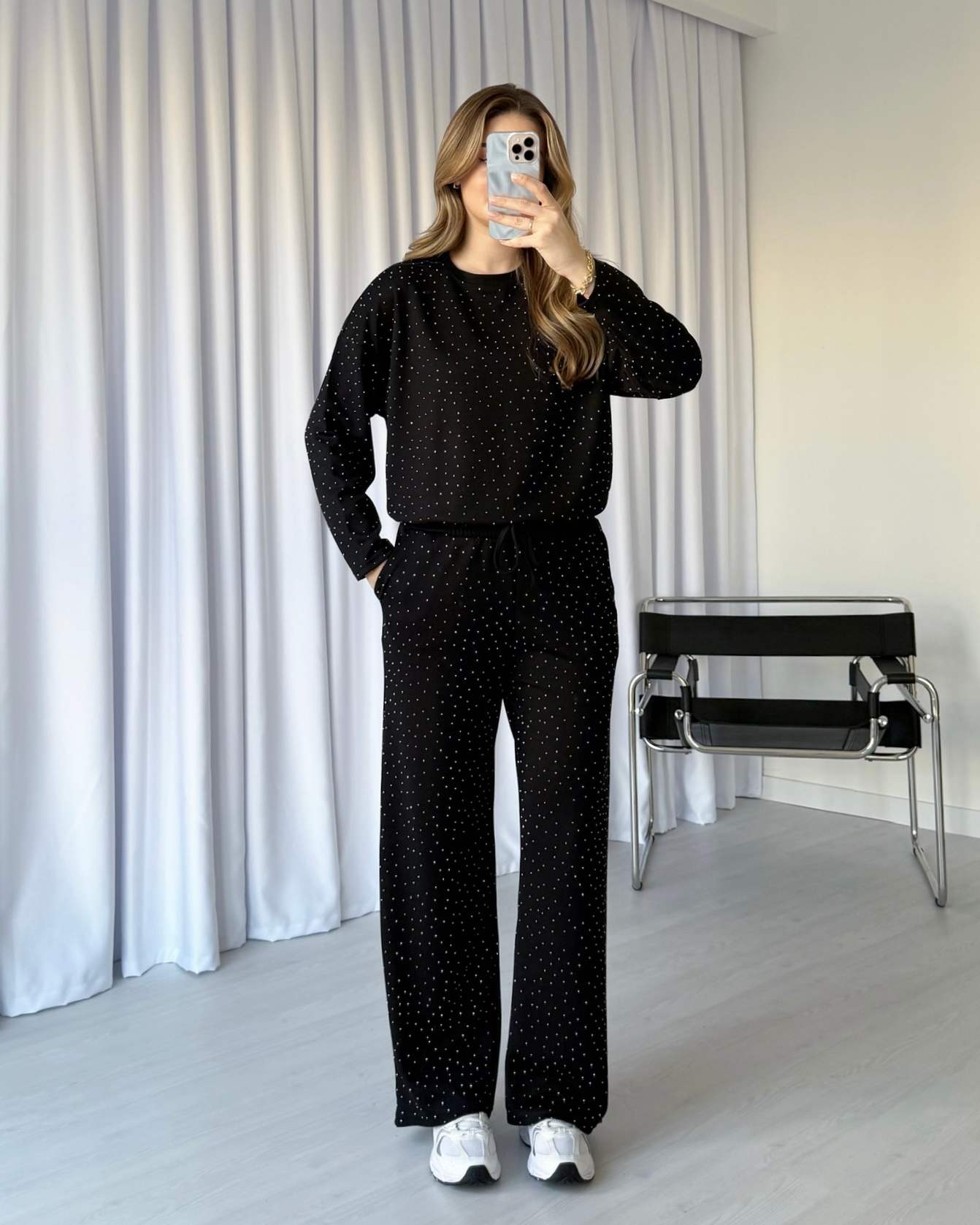 Modal Kumaş Işıltılı Takım