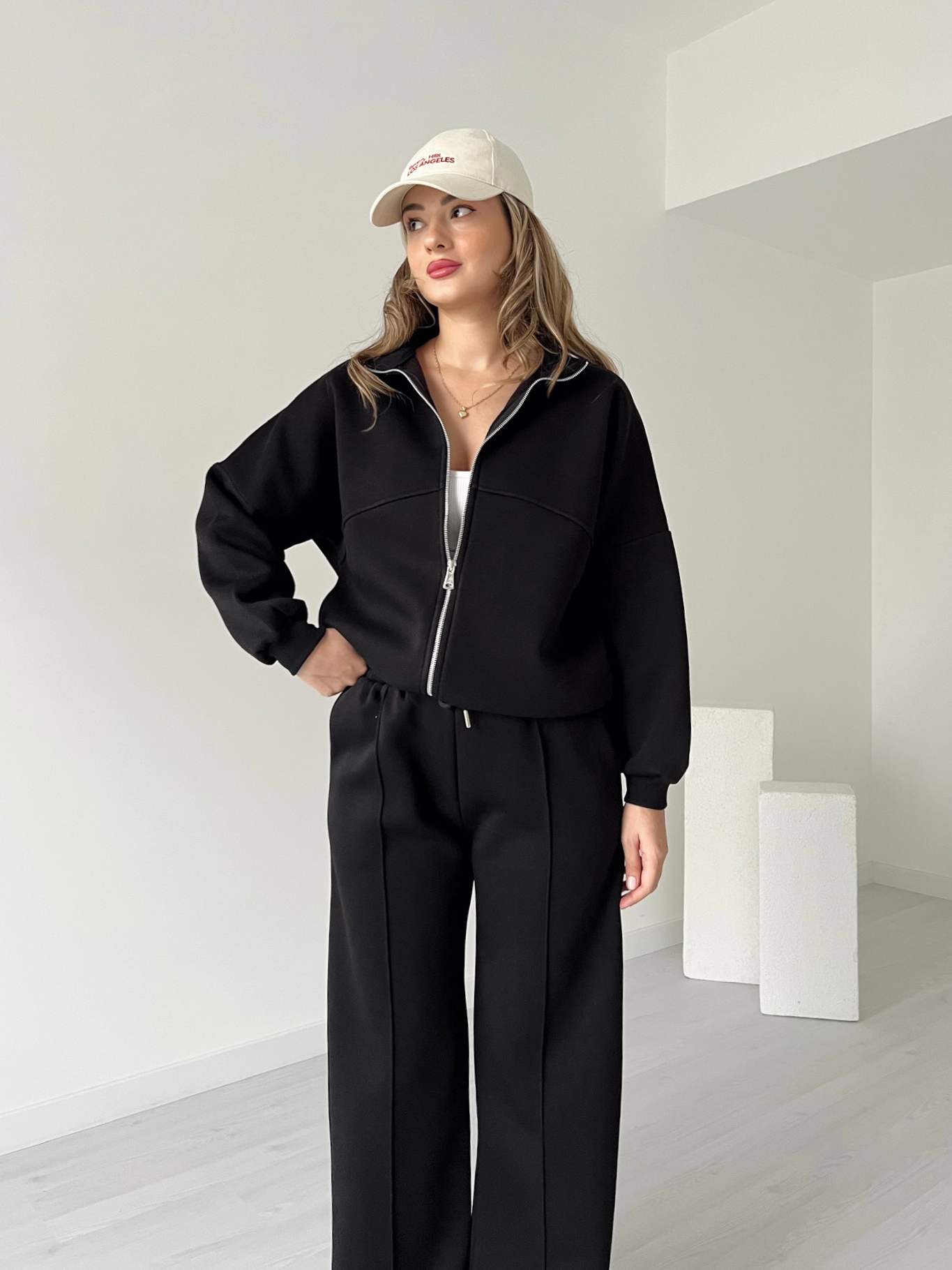 Üç İplik Fermuarlı STREET Eşofman Takımı