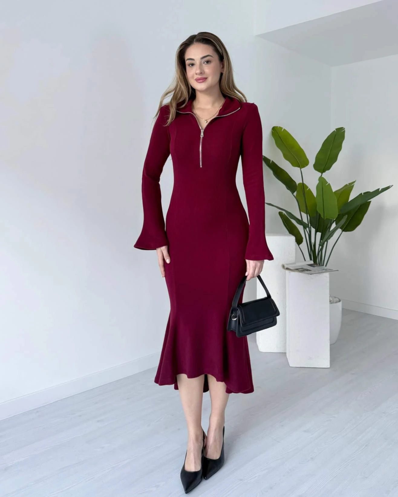 Eteği Volanlı MAGGIE Elbise