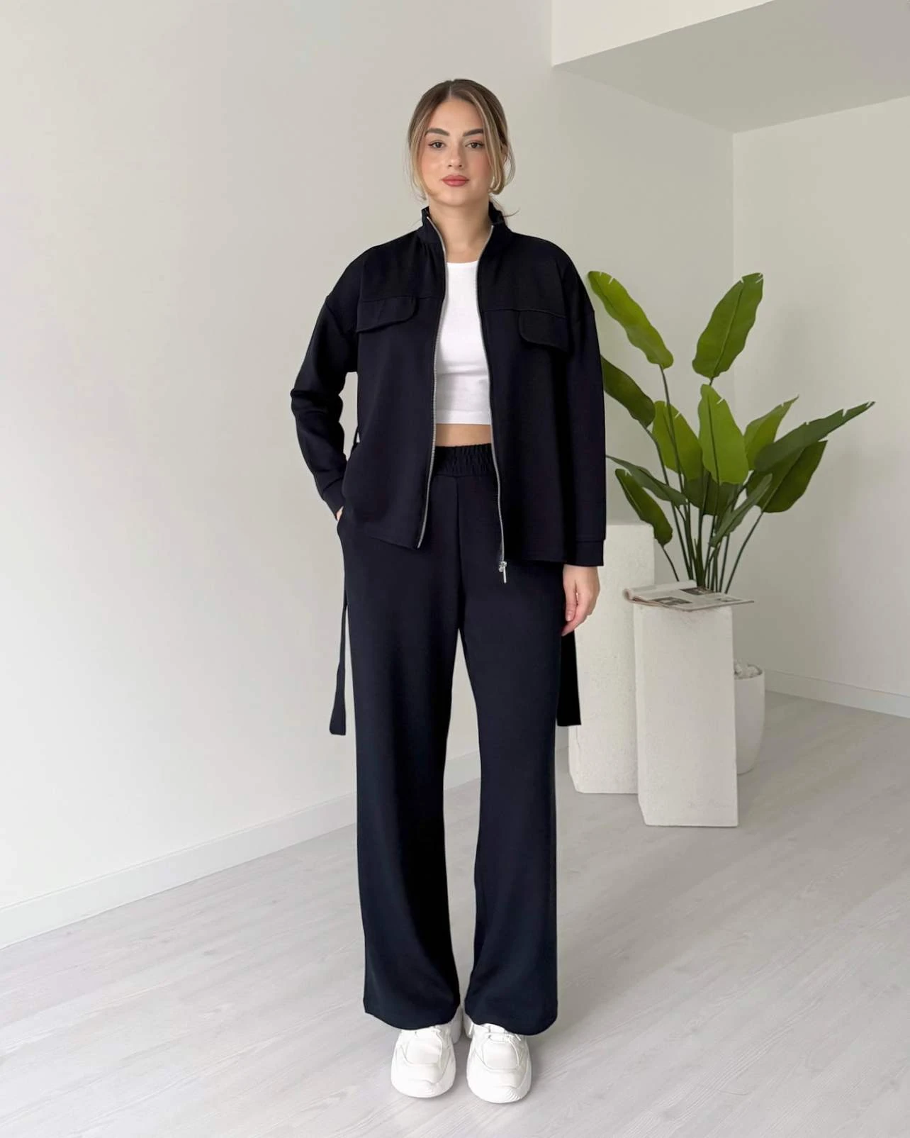 Beli Bağlamalı Modal İkili Takım