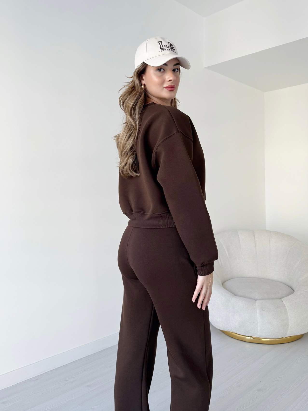 Kesik Paça Üç İplik Eşofman Takımı