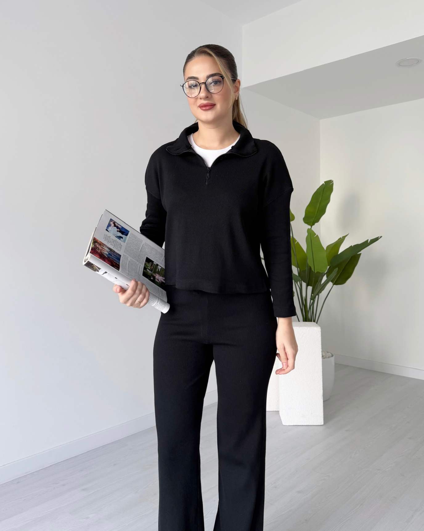 Yaka Fermuarlı İkili Takım