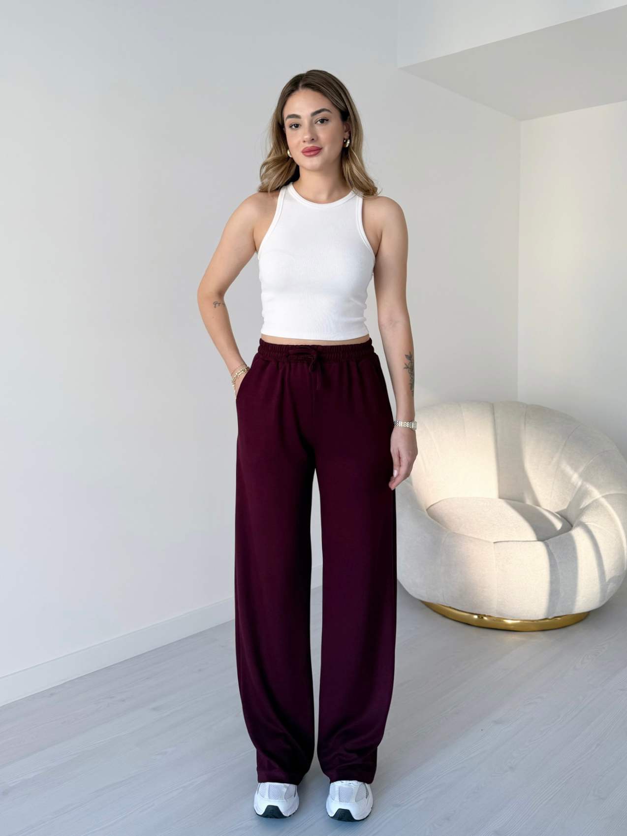 Beli Lastikli Modal Pantolon