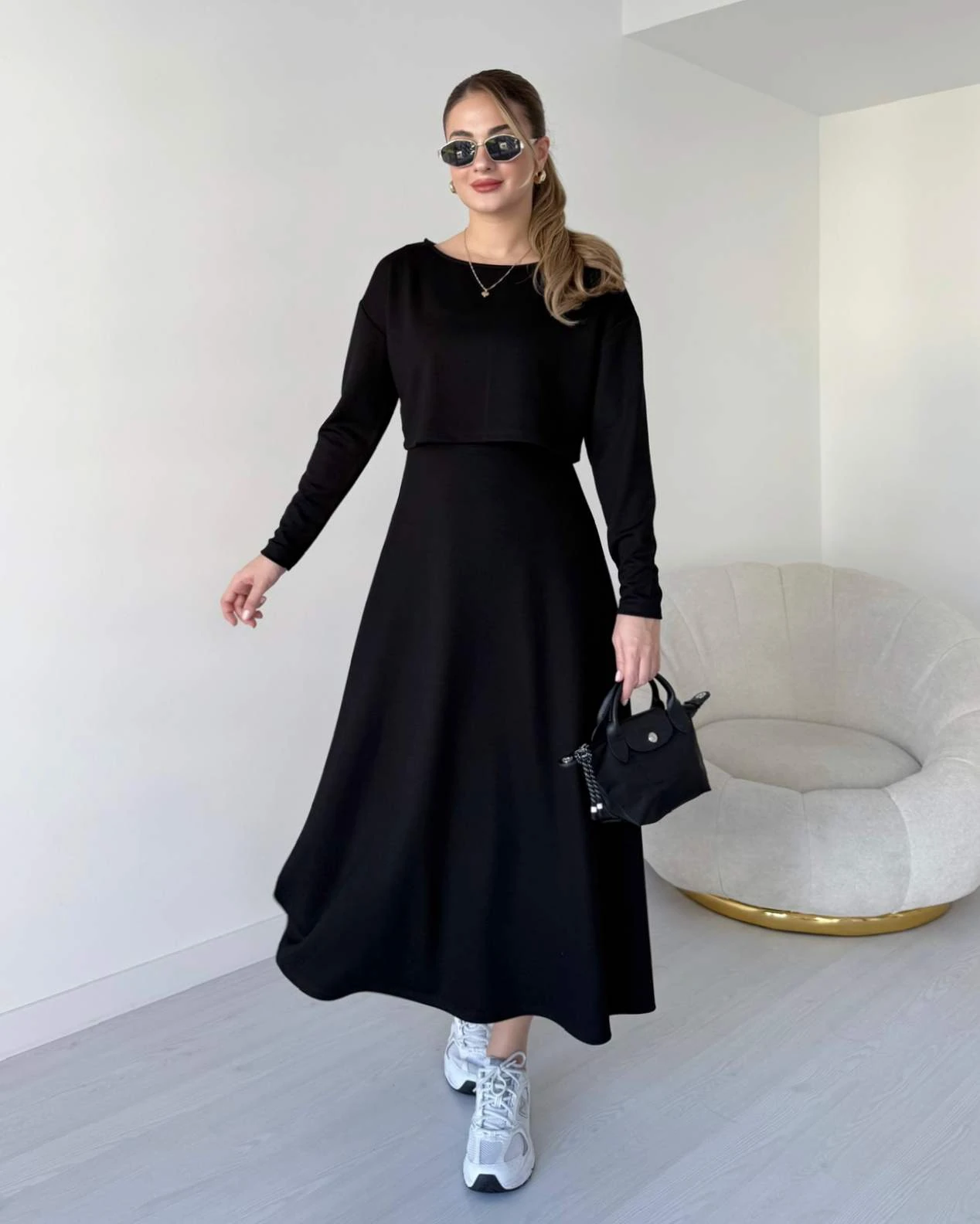 Elbise - Bluz İkili Takım