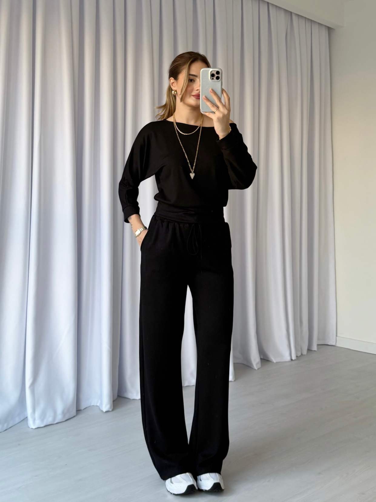 Kayık Yaka İkili Modal Takım