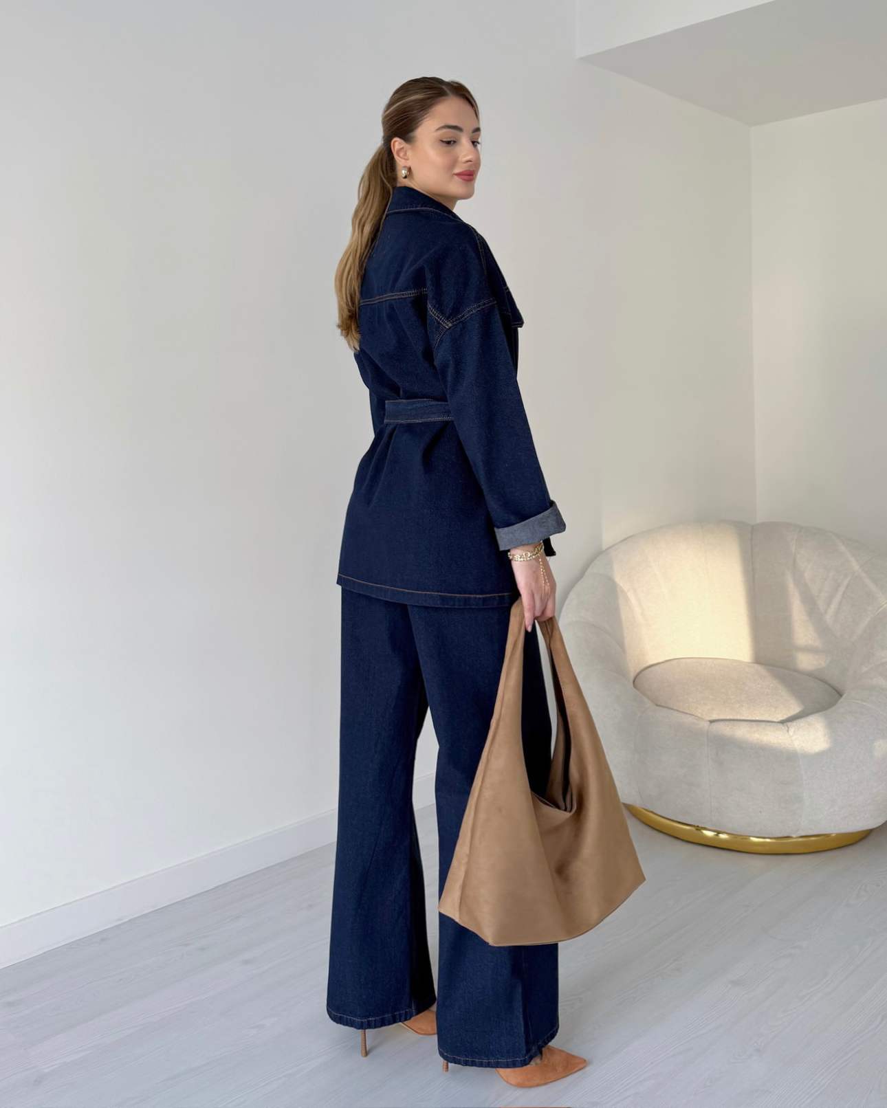 Denim Ceket Pantolon İkili Takım