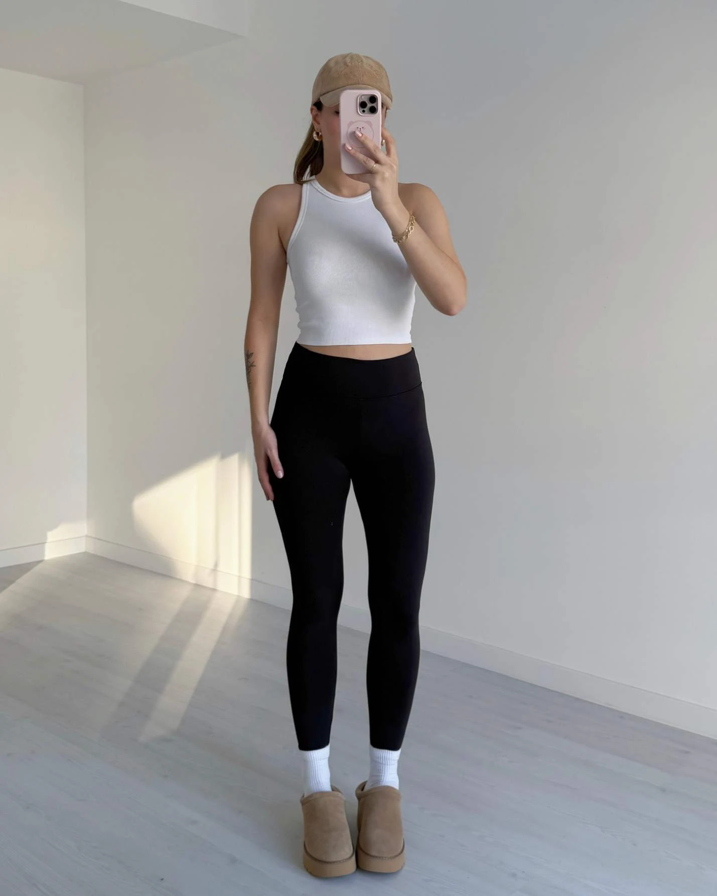 Modal Kumaş İçi Şardonlu Toparlayıcı Tayt