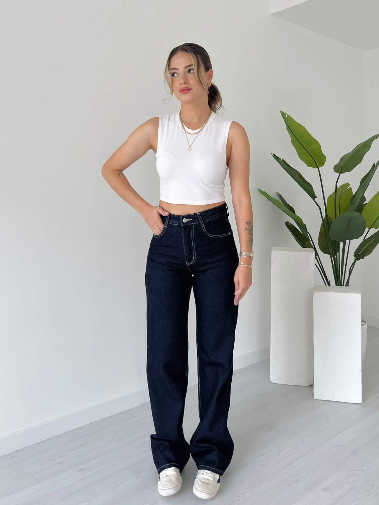 Wide Leg Jean - Raw Yıkama