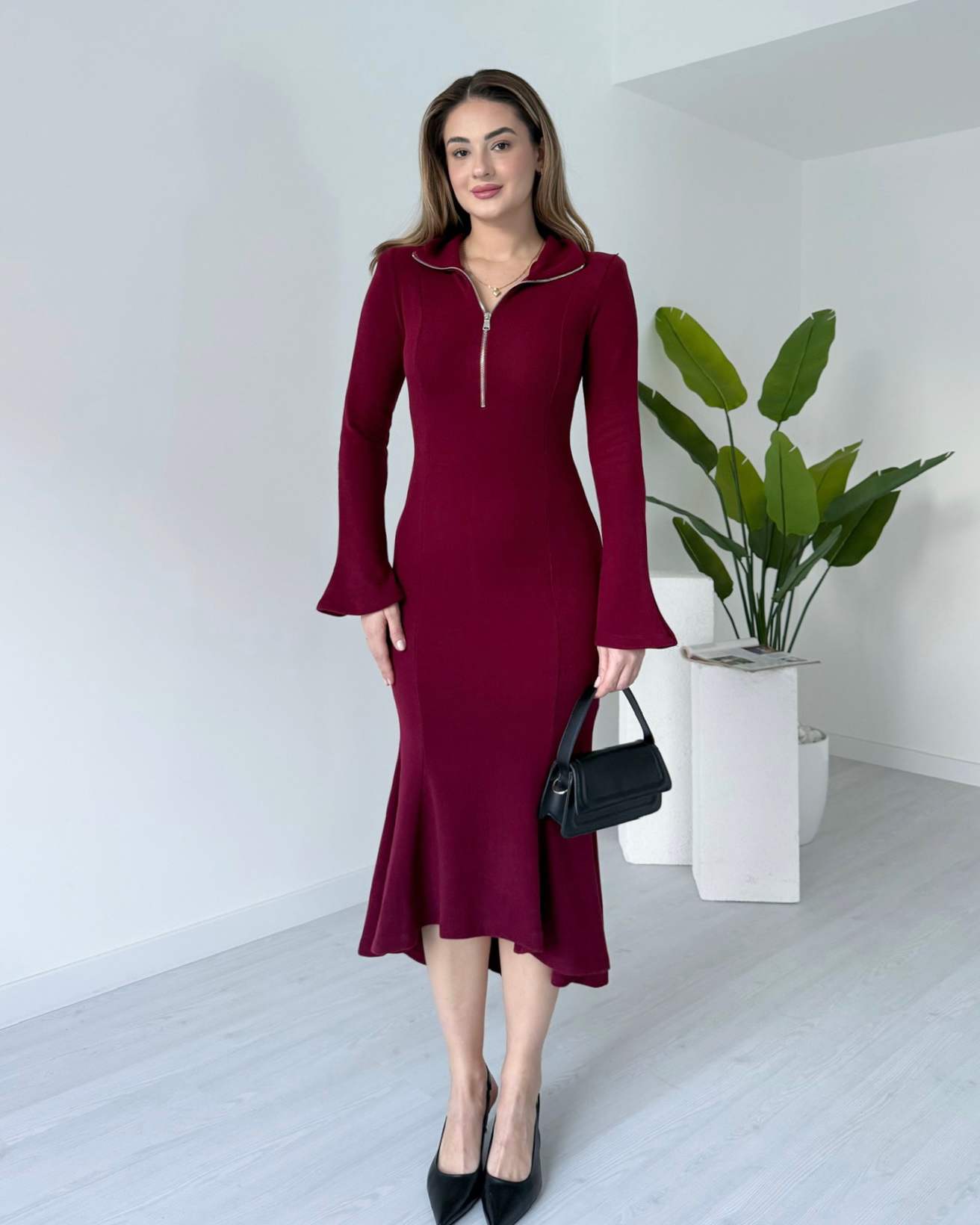 Eteği Volanlı MAGGIE Elbise