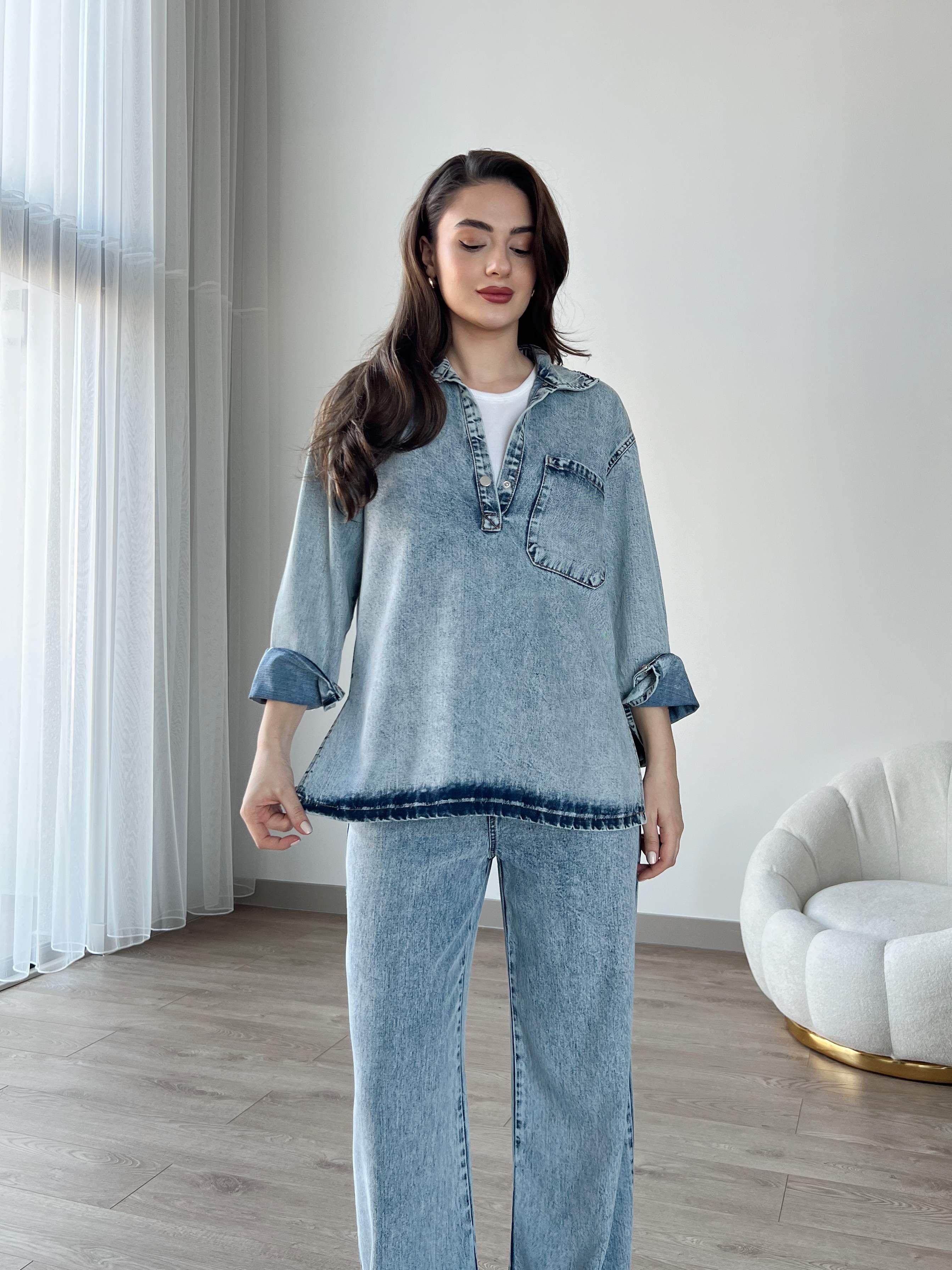 ALICIA İkili Denim Takım