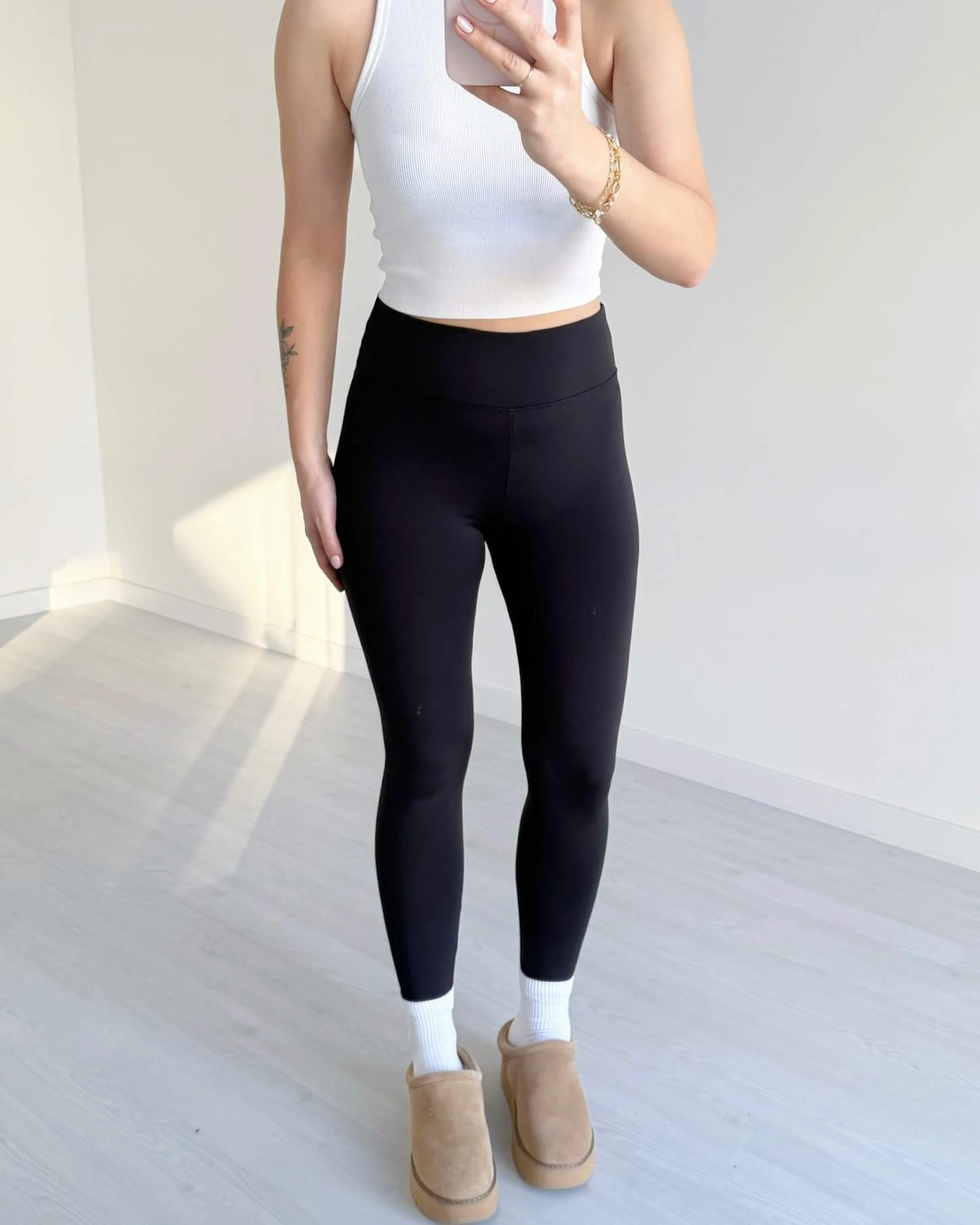 Modal Kumaş İçi Şardonlu Toparlayıcı Tayt