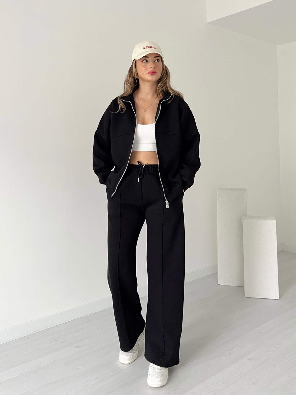 Üç İplik Fermuarlı STREET Eşofman Takımı