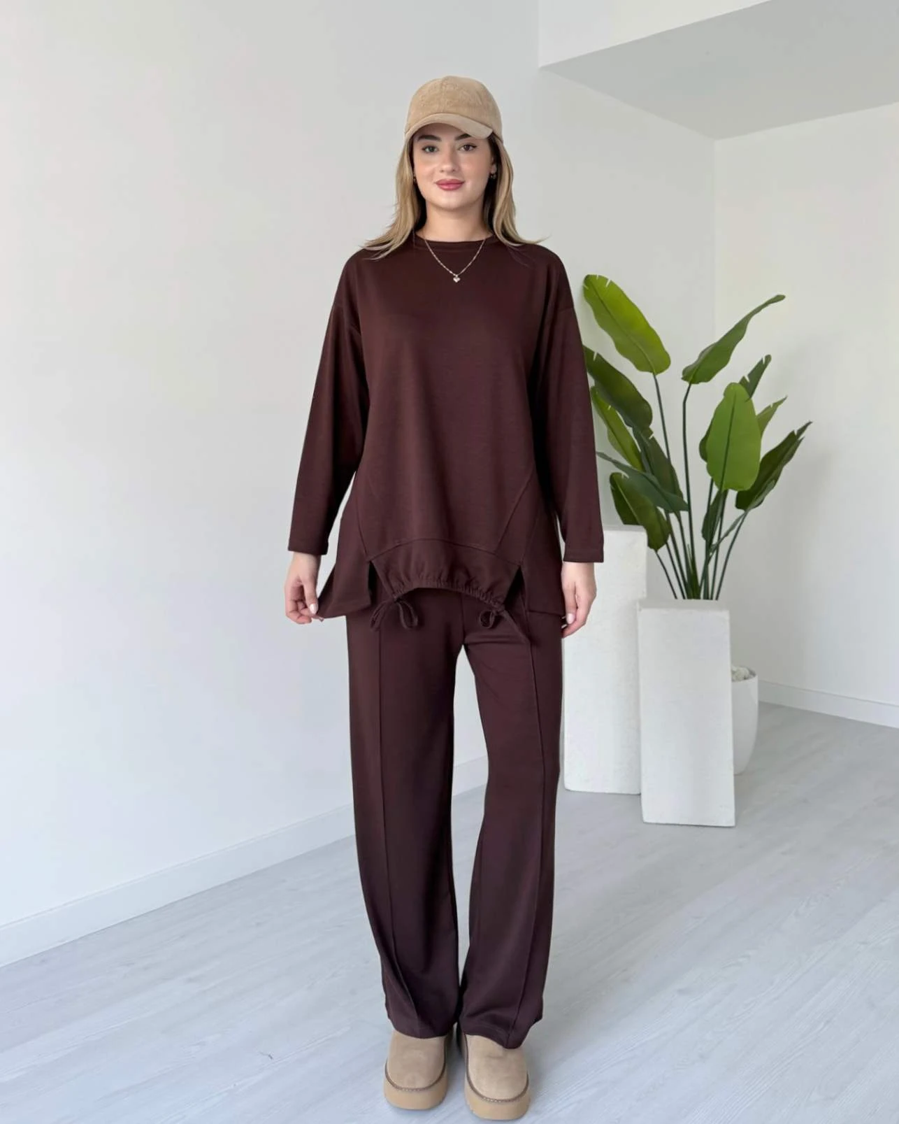 İp Detaylı İkili Modal Takım