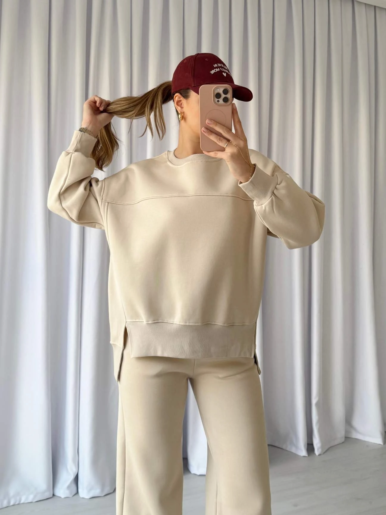 Üç İplik Şardonlu Eşofman Takımı