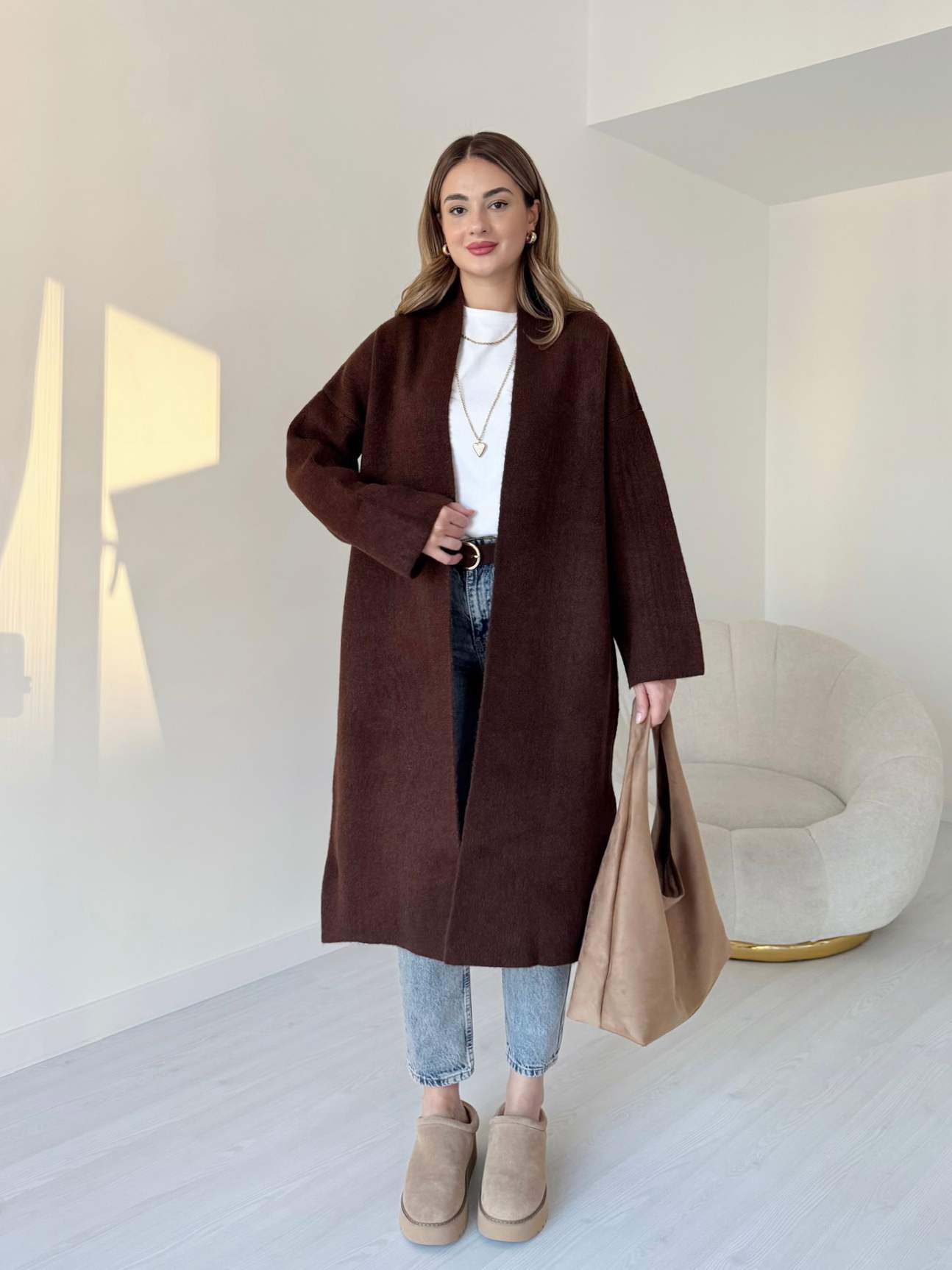 Premium Uzun Triko Hırka