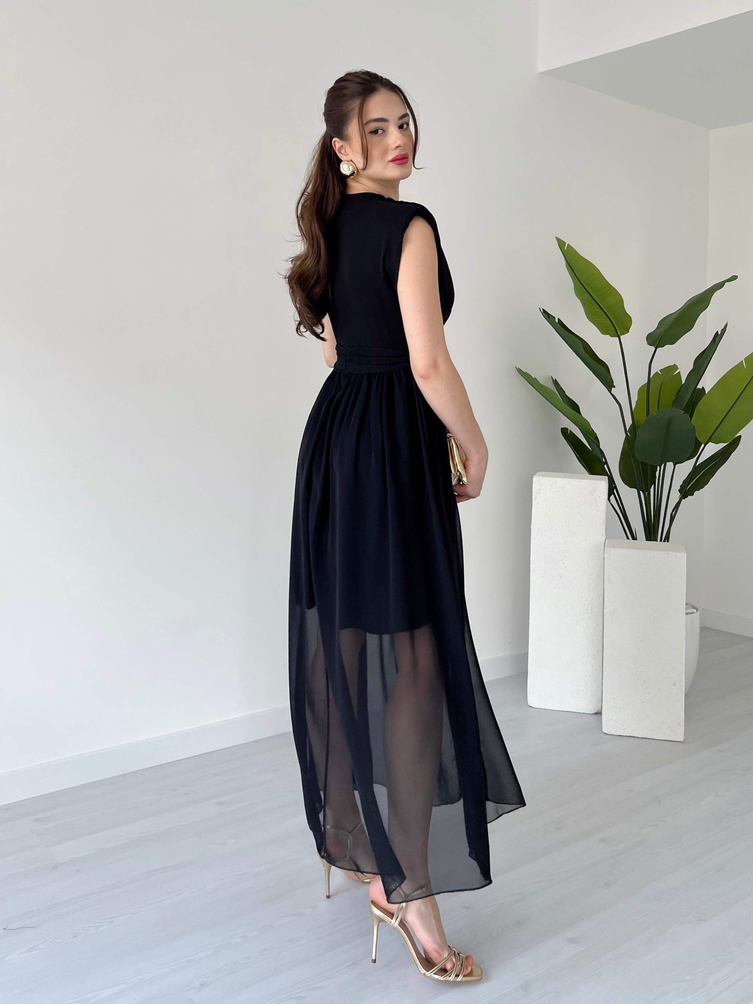 Vatkalı  MADDISON Şifon Elbise