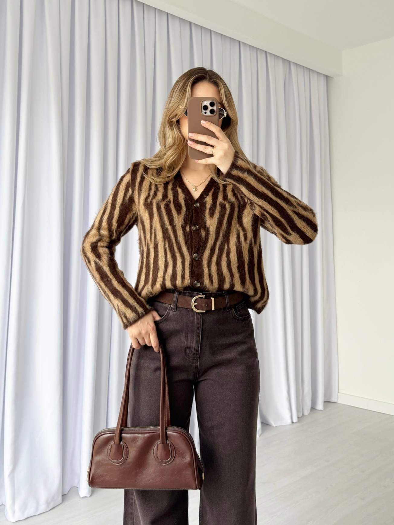 Desenli Yumoş Hırka