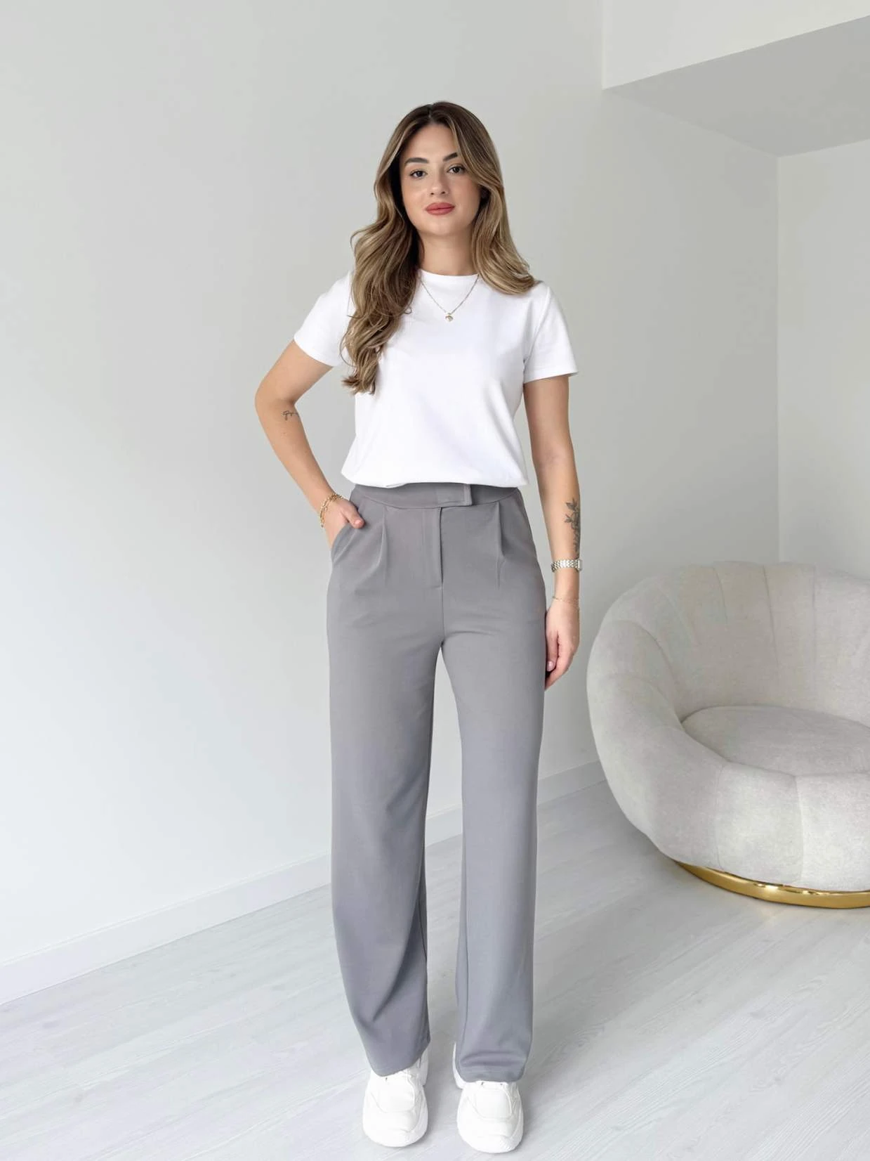 Cırtlı Palazzo Pantolon