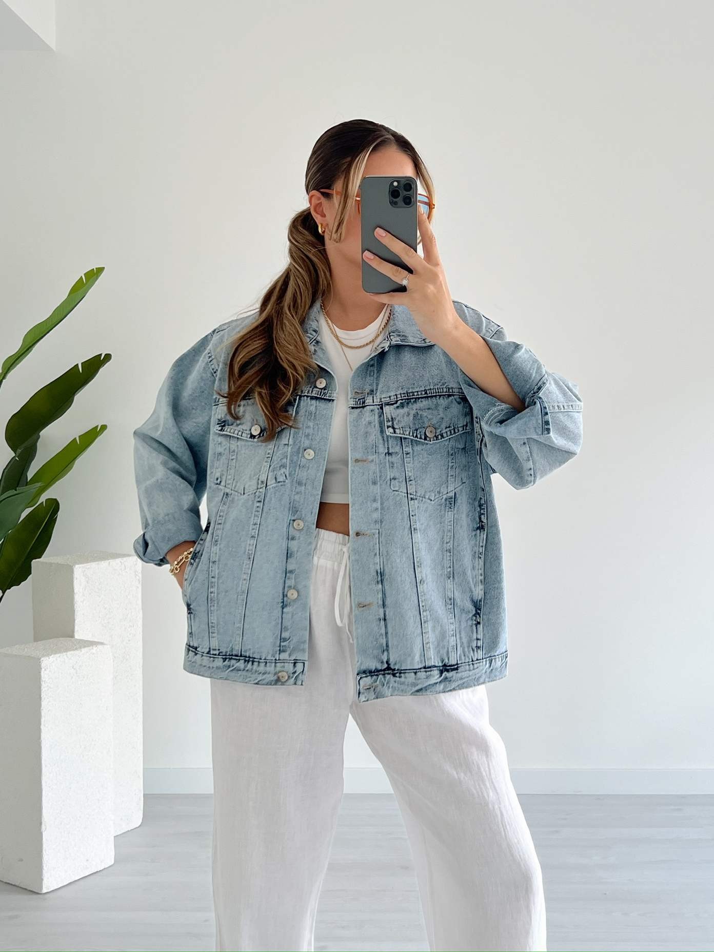 Oversize Denim Ceket