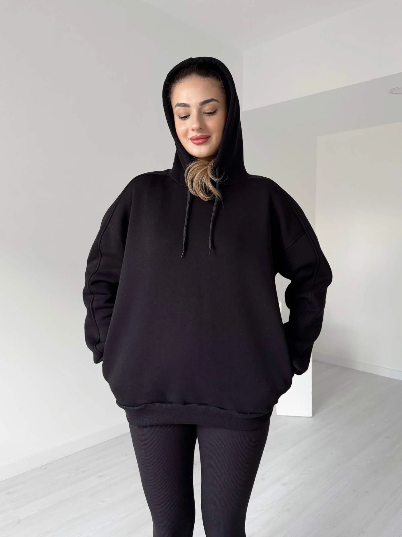 Oversize Kapüşonlu Hoodie