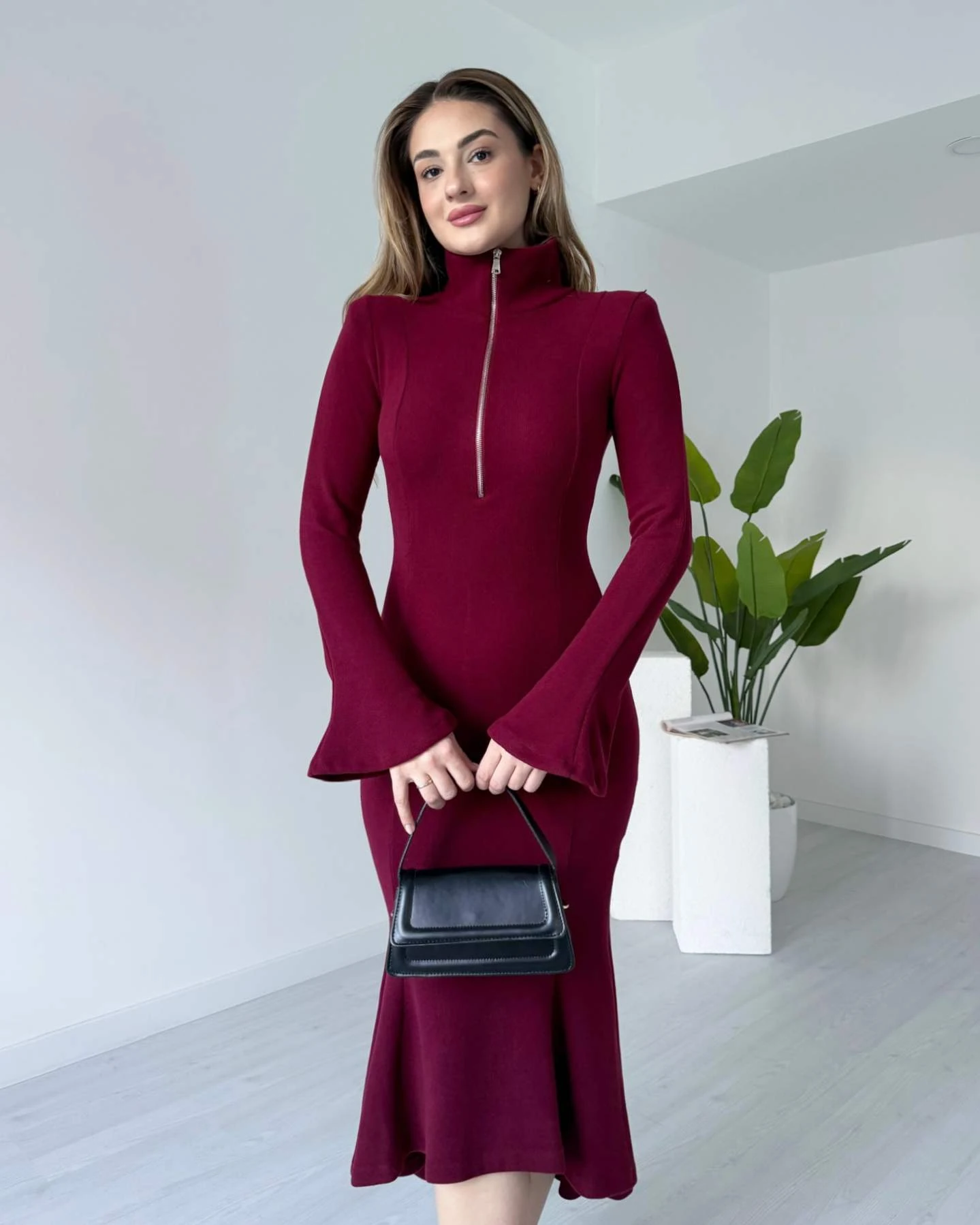 Eteği Volanlı MAGGIE Elbise