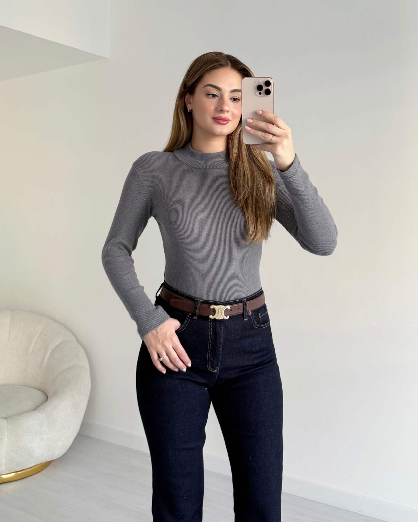 Yarım Balıkçı Soft Dokulu Bluz