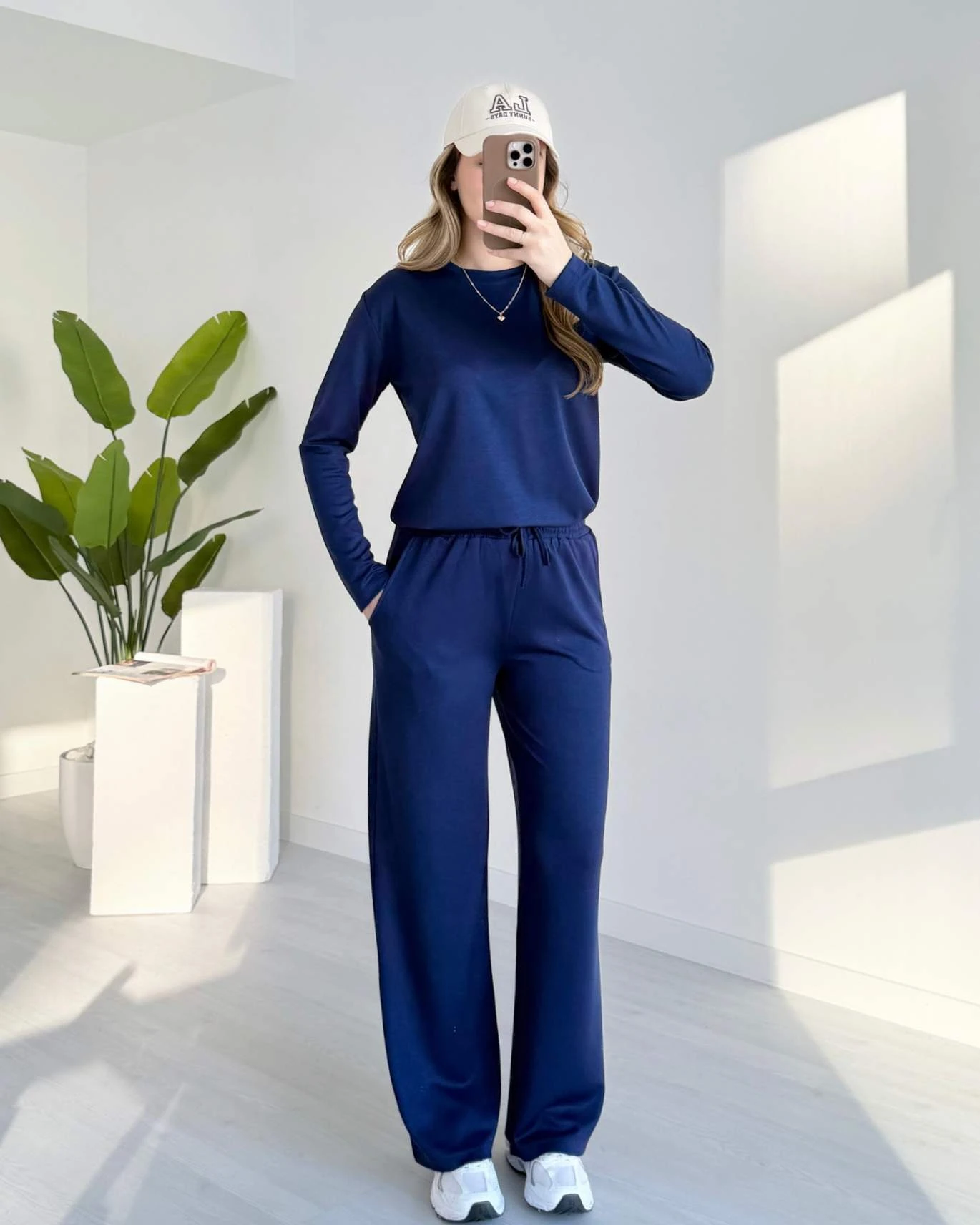 Bisiklet Yaka Basic Modal Takım - Lacivert