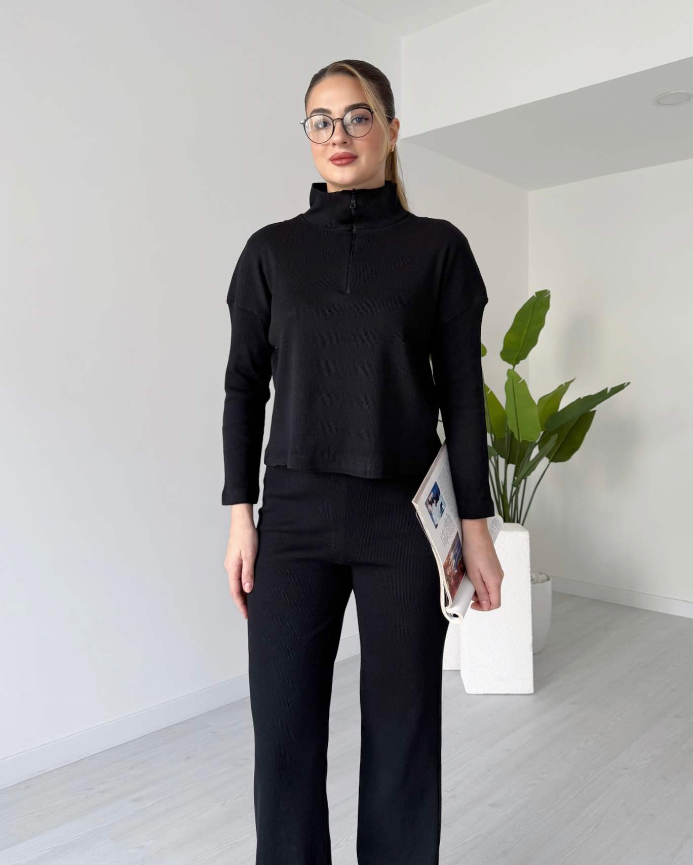 Yaka Fermuarlı İkili Takım