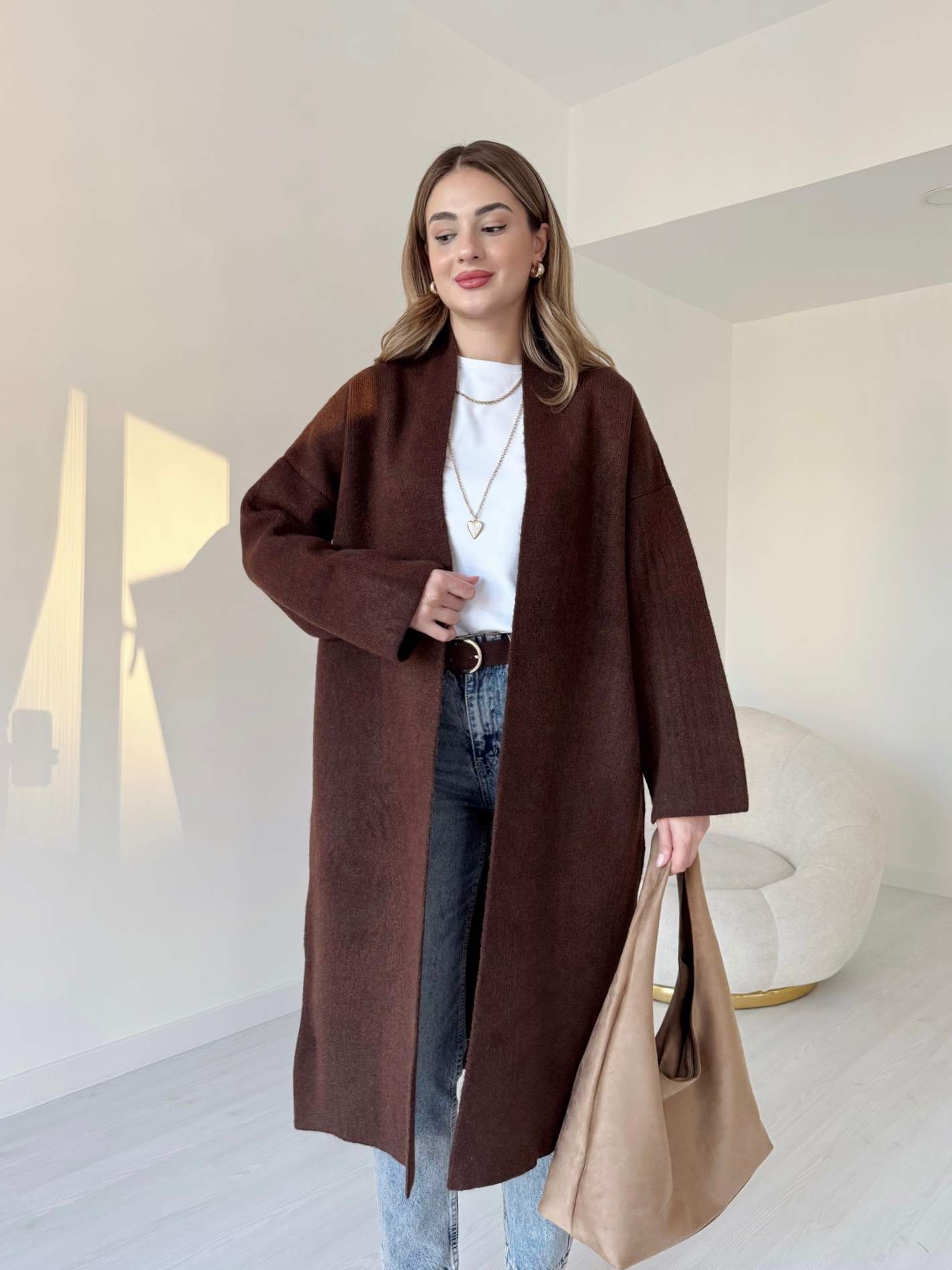 Premium Uzun Triko Hırka