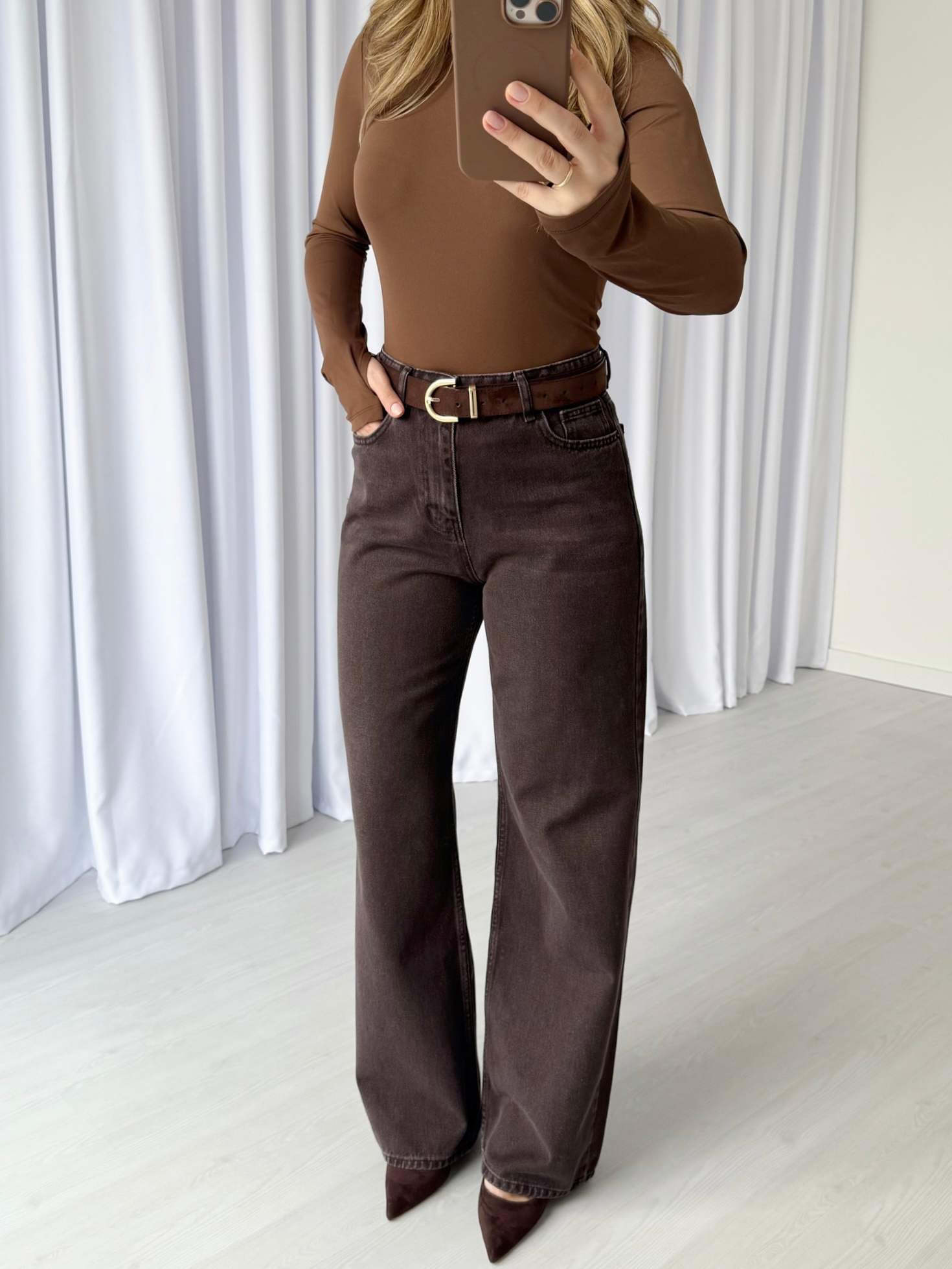 Yüksek Bel Palazzo Jean