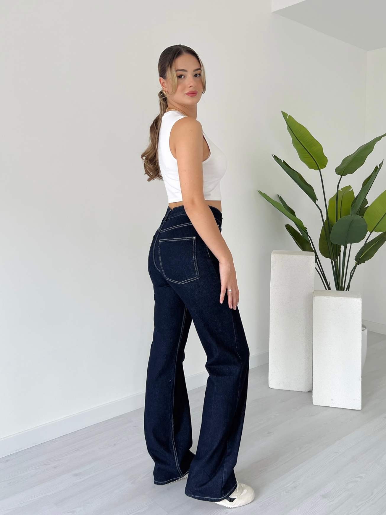 Wide Leg Jean - Raw Yıkama