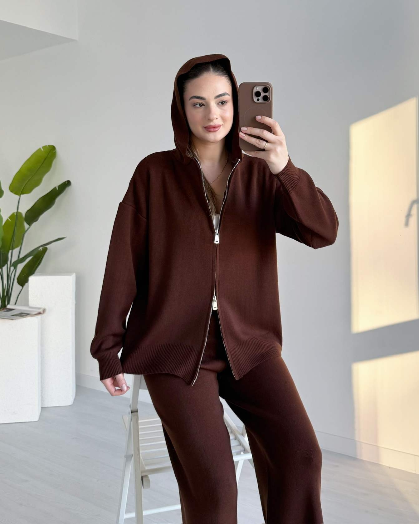 Fermuarlı Triko Takım