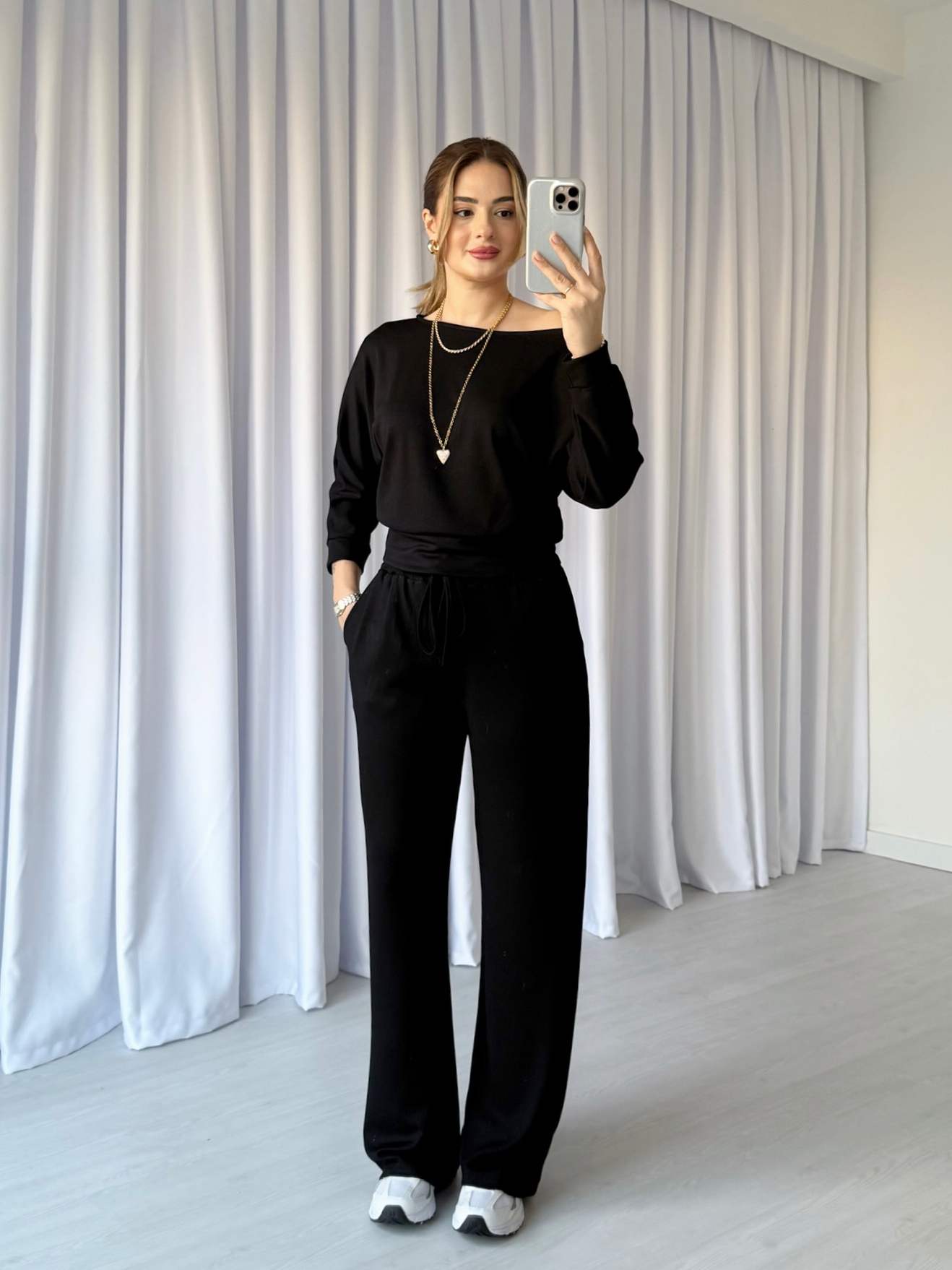 Kayık Yaka İkili Modal Takım