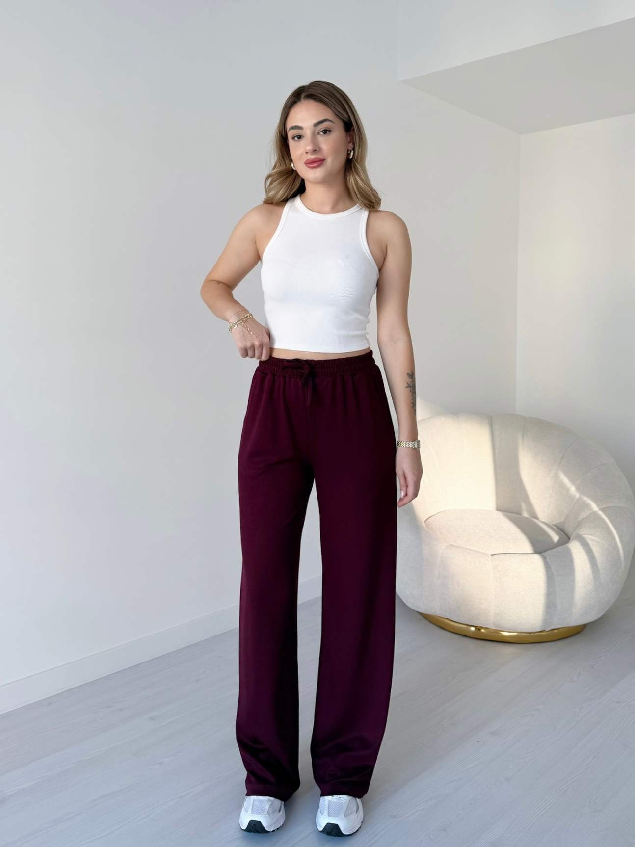 Beli Lastikli Modal Pantolon