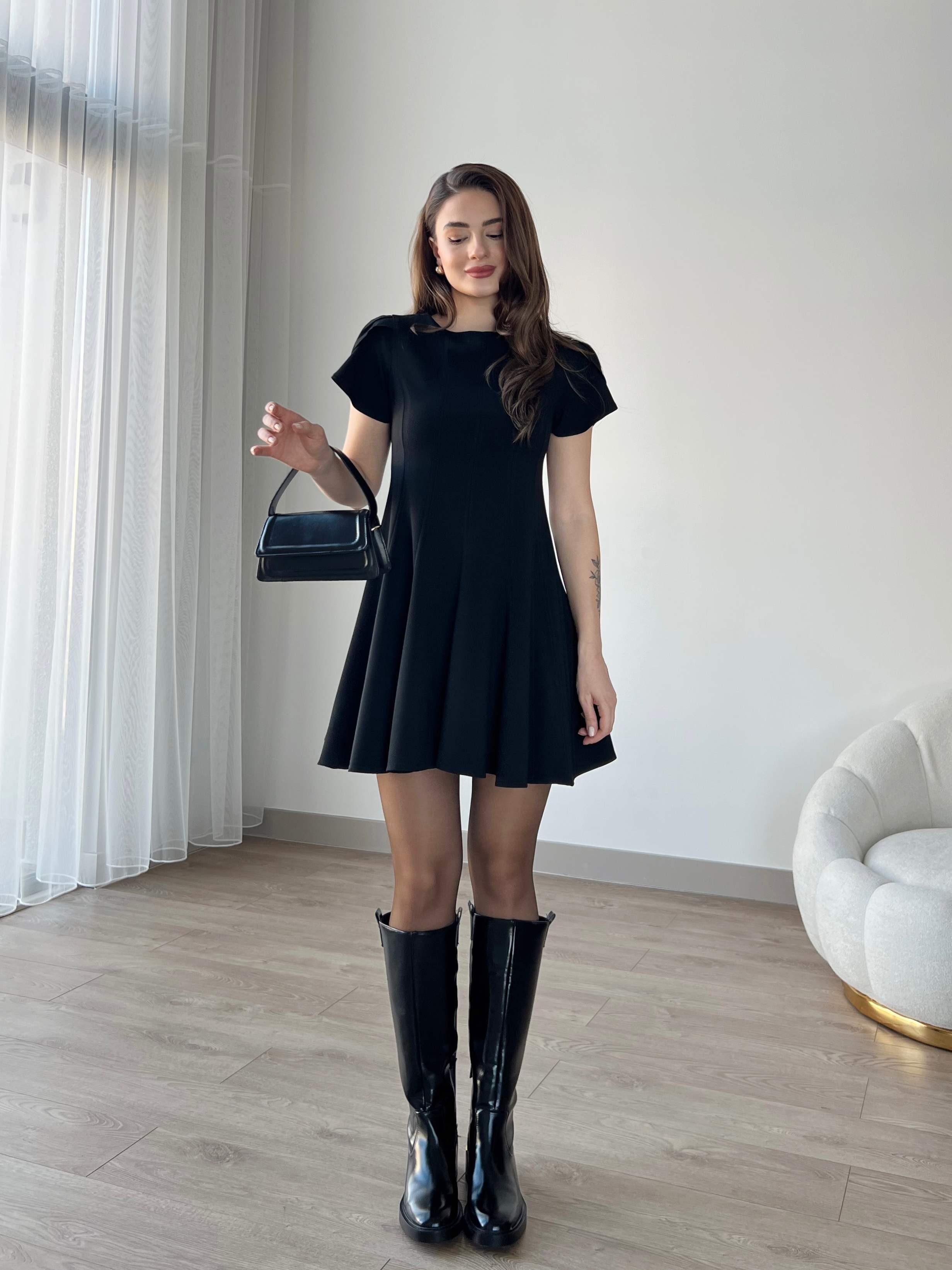 Eteği Pileli JAYDEN Elbise
