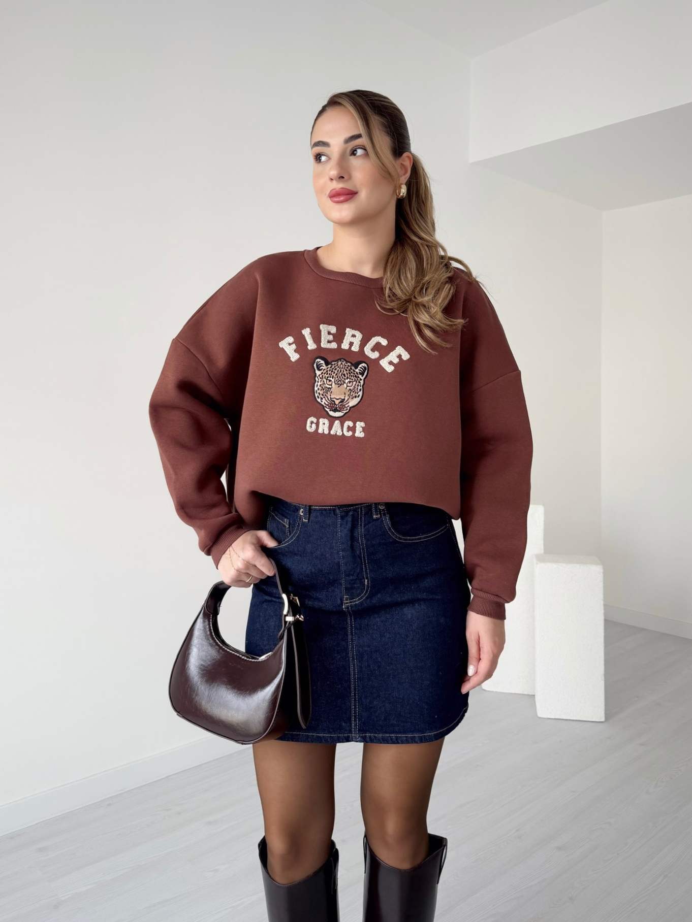 TIGER İçi Polar Sweatshirt