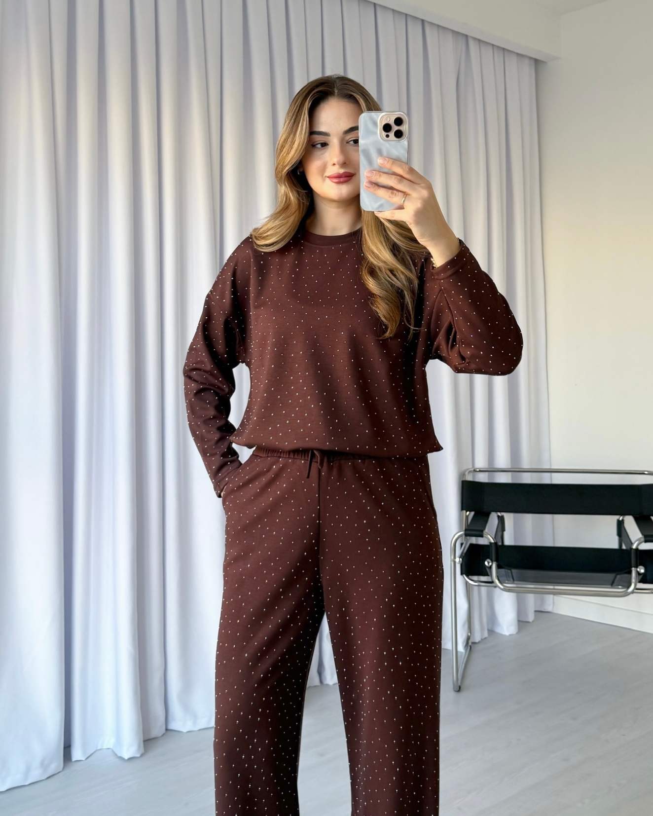 Modal Kumaş Işıltılı Takım