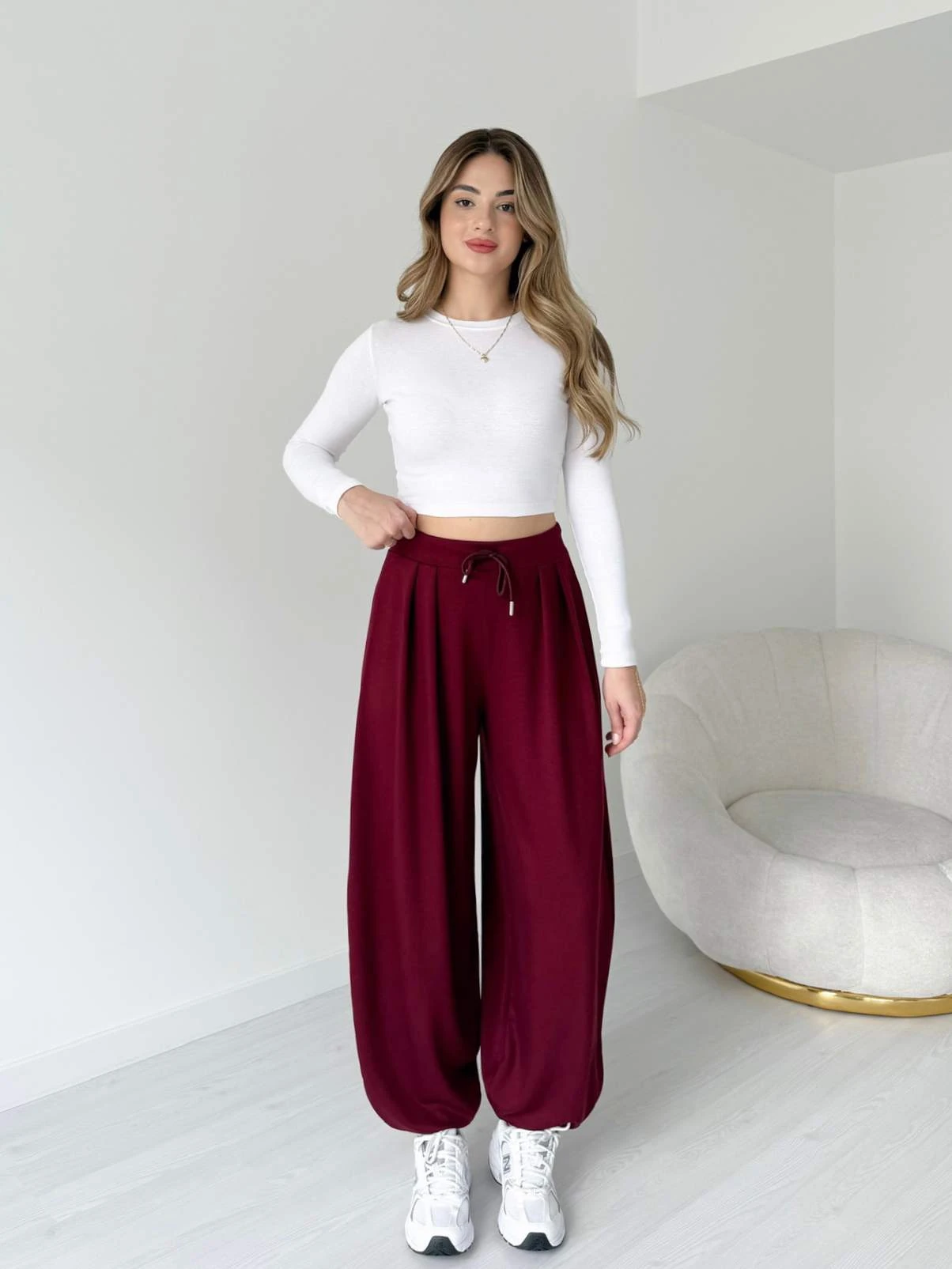 Modal Kumaş Şalvar Pantolon