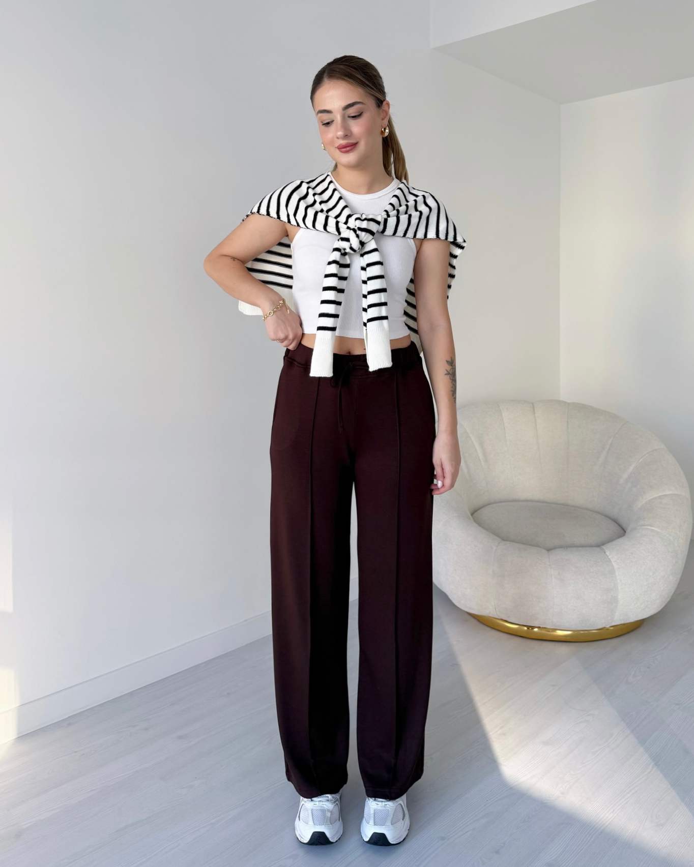 Çimalı Modal Pantolon - Kahve