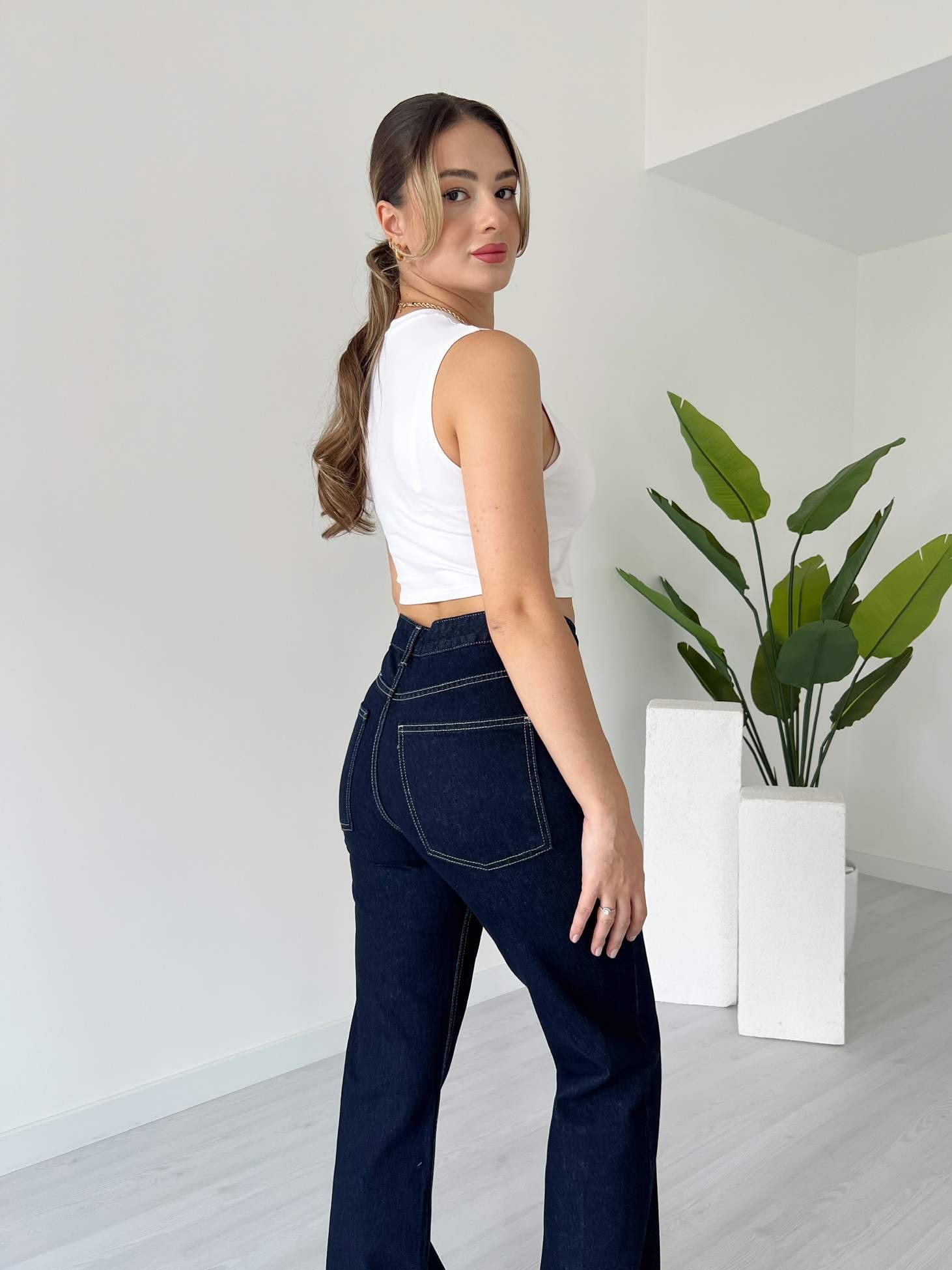 Wide Leg Jean - Raw Yıkama
