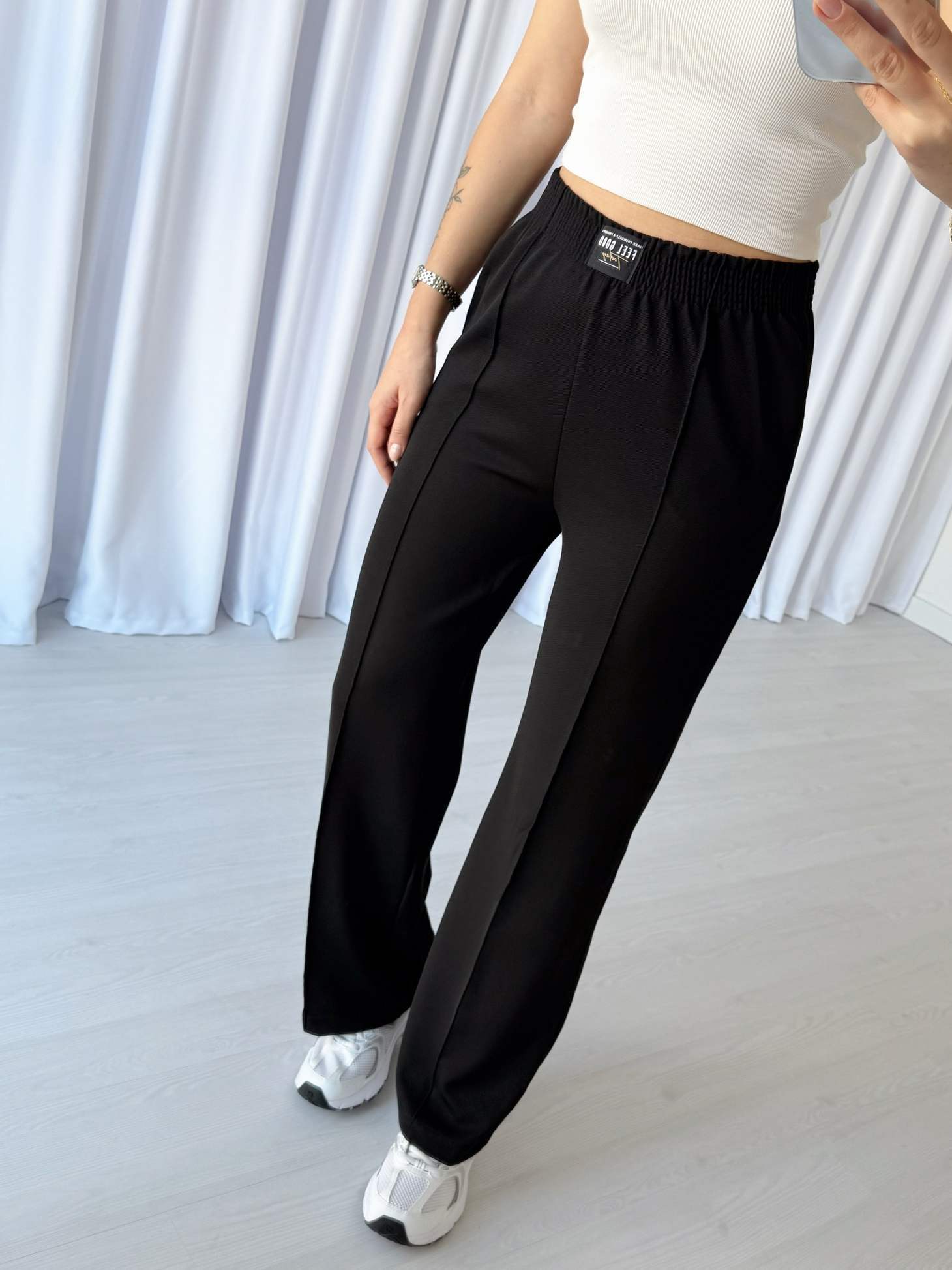 Beli Lastikli FEEL GOOD Pantolon - Siyah