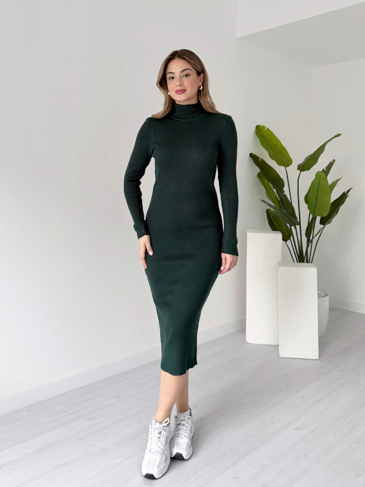 Midi Boy Basic Triko Elbise