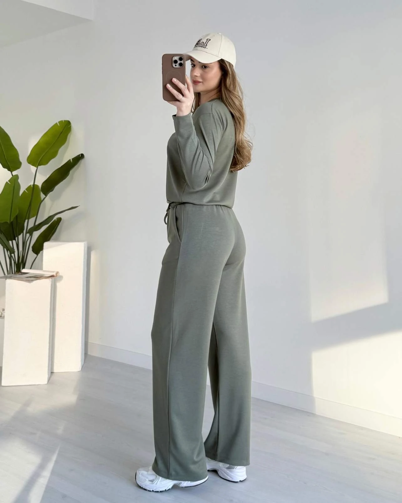 Bisiklet Yaka Basic Modal Takım - Açık Yeşil