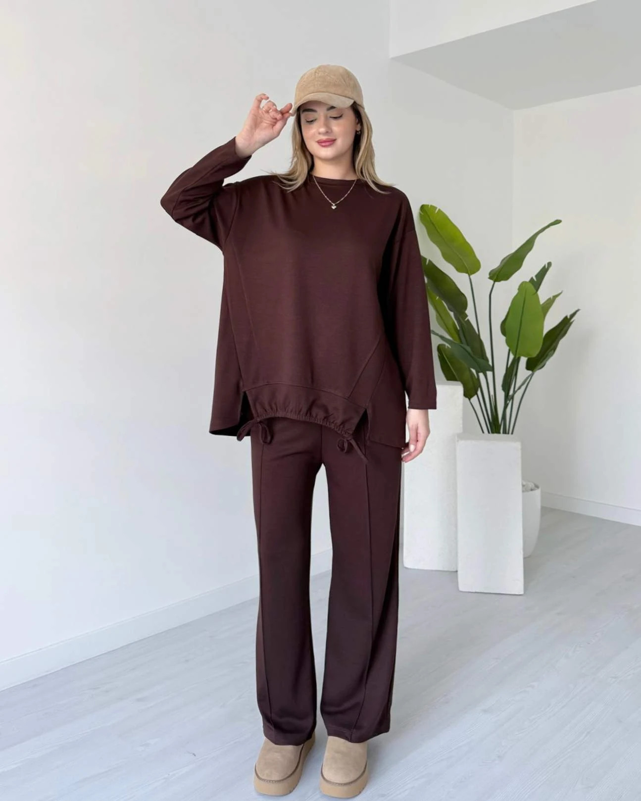 İp Detaylı İkili Modal Takım