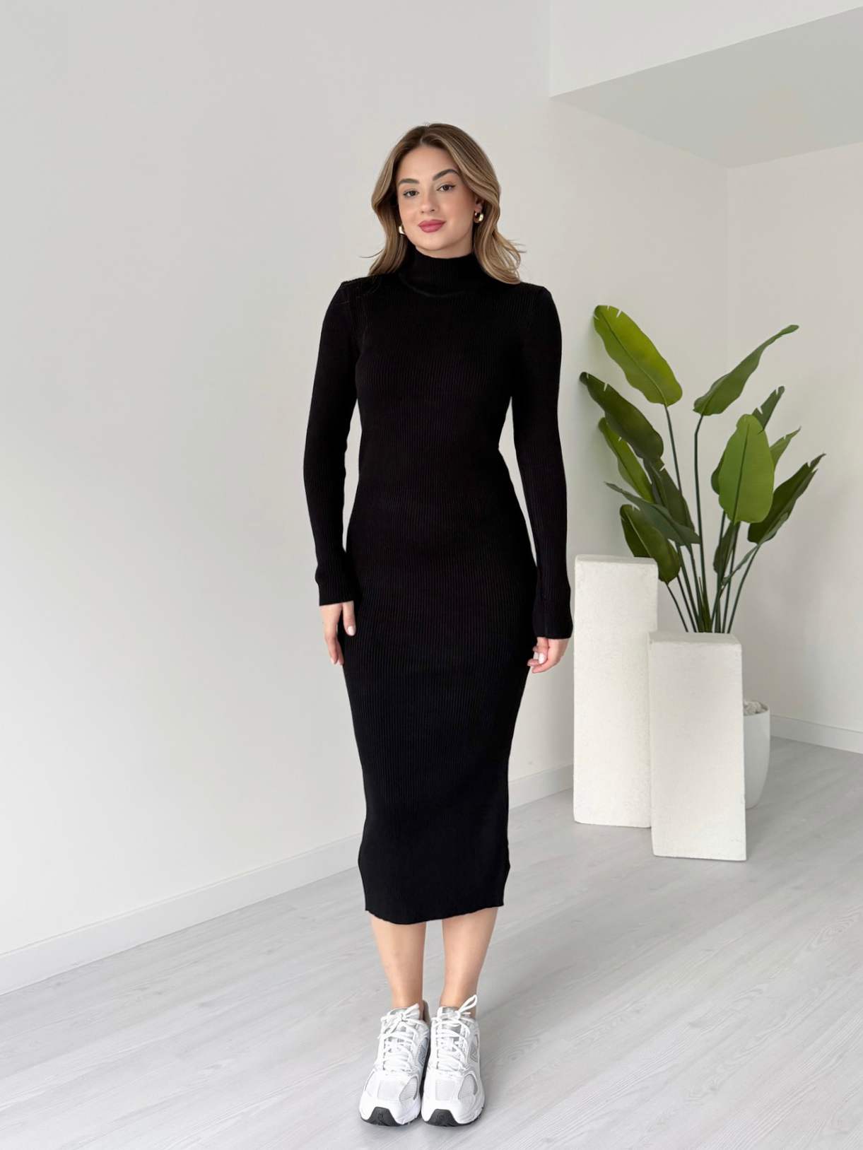 Midi Boy Basic Triko Elbise