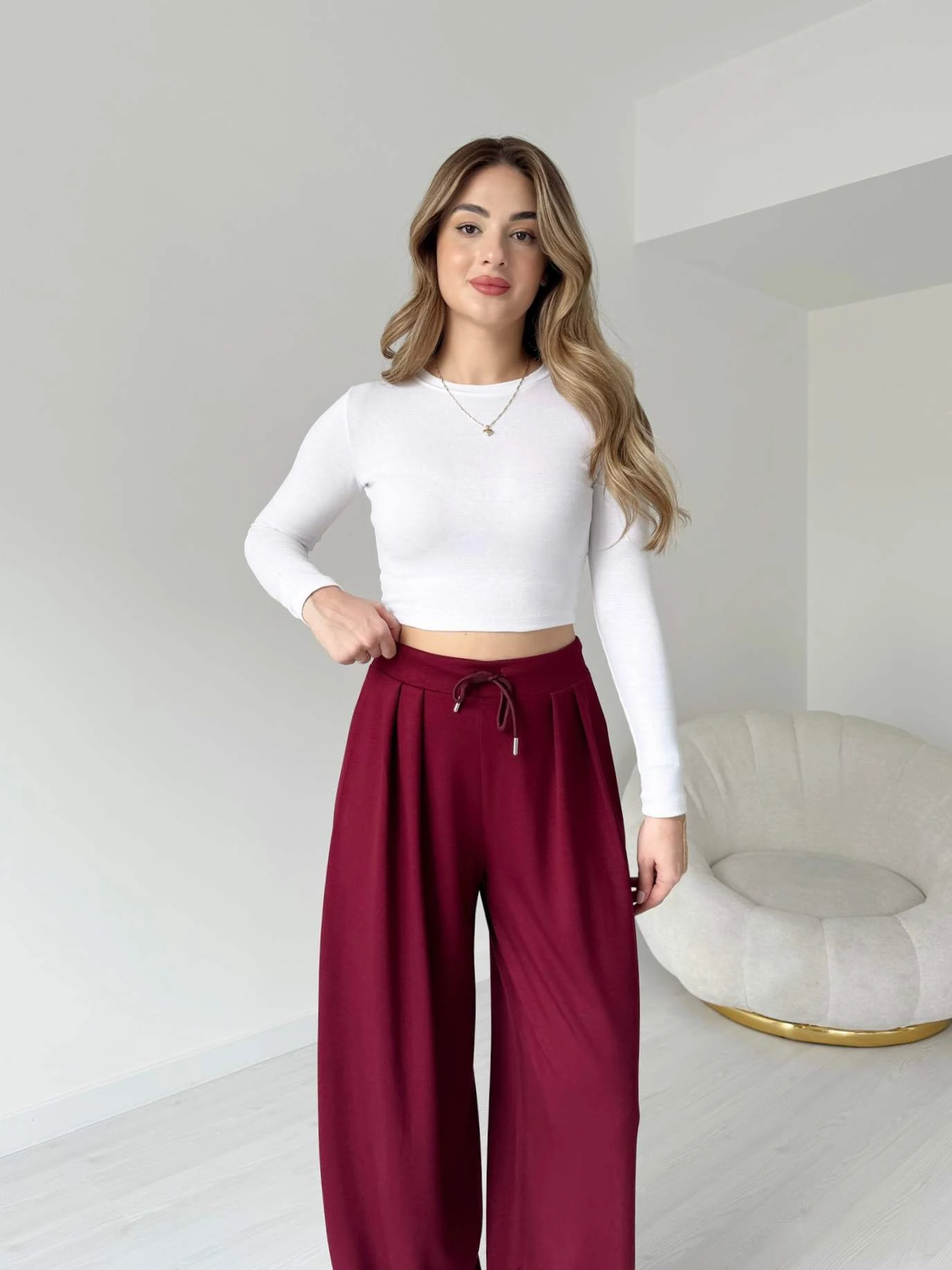 Modal Kumaş Şalvar Pantolon